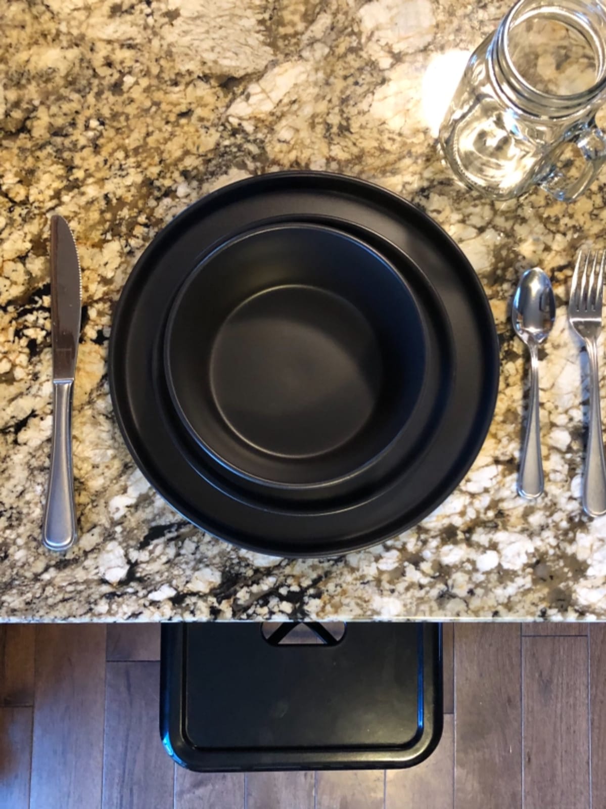 Stone Lain Coupe Stoneware Dinnerware Set, Service for 4, Gray Matte customer photo 1
