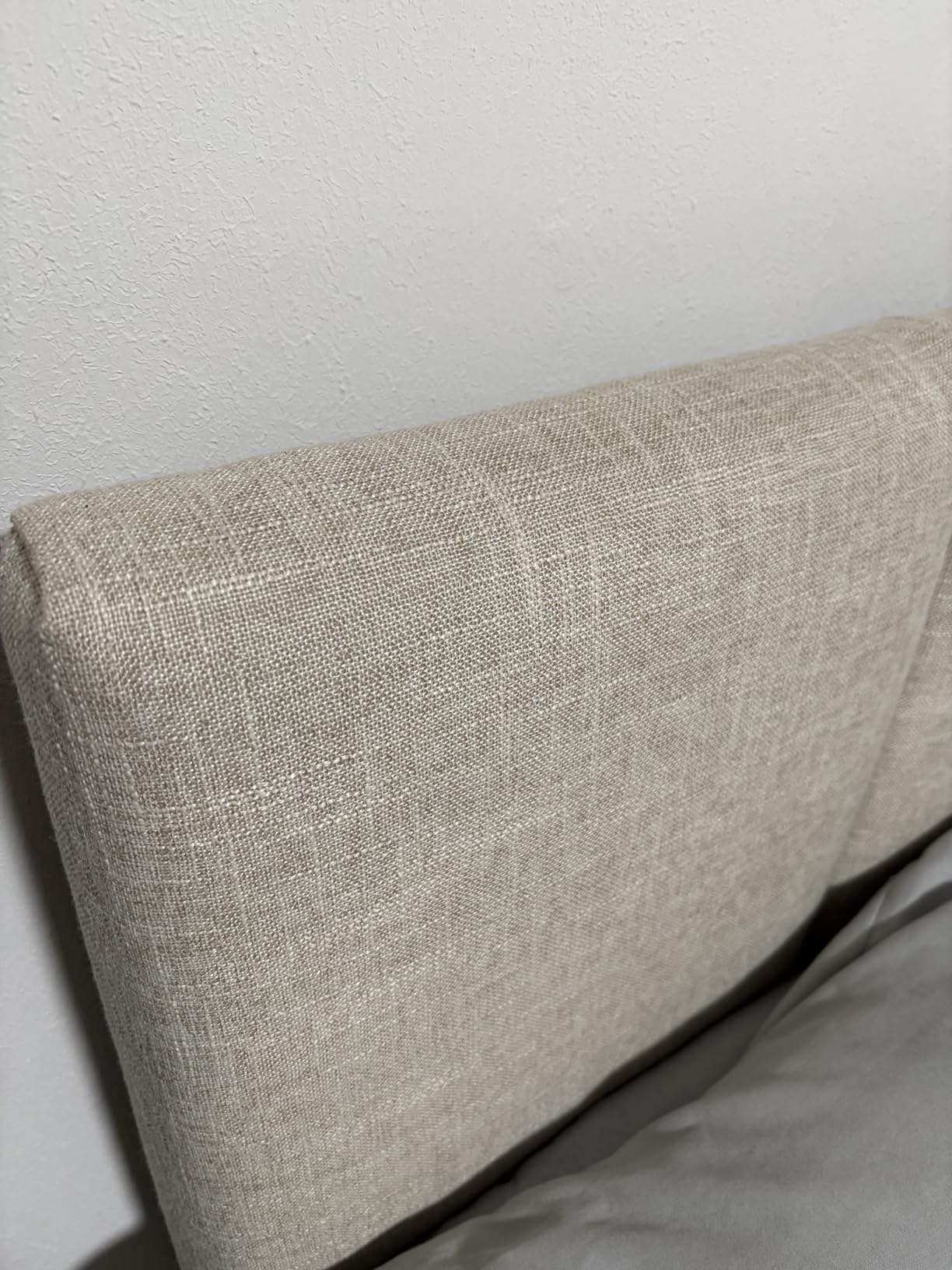 HAOBO Home Upholstered Headboards Foldable Queen/Full Linen Panels with Height Adjustments customer photo 1