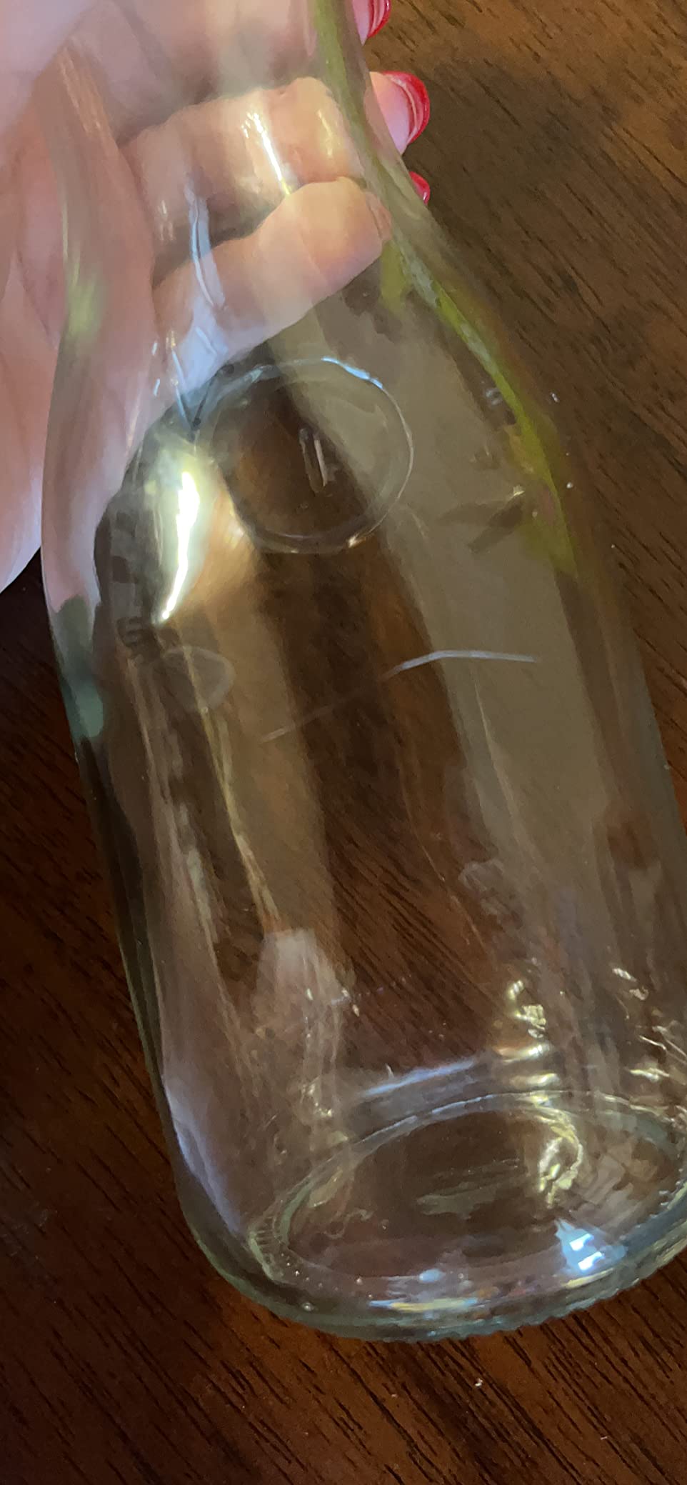 Kook Glass Carafes with Lids, for Mimosas Wine & Juice, Set of 3, Clear customer photo 2