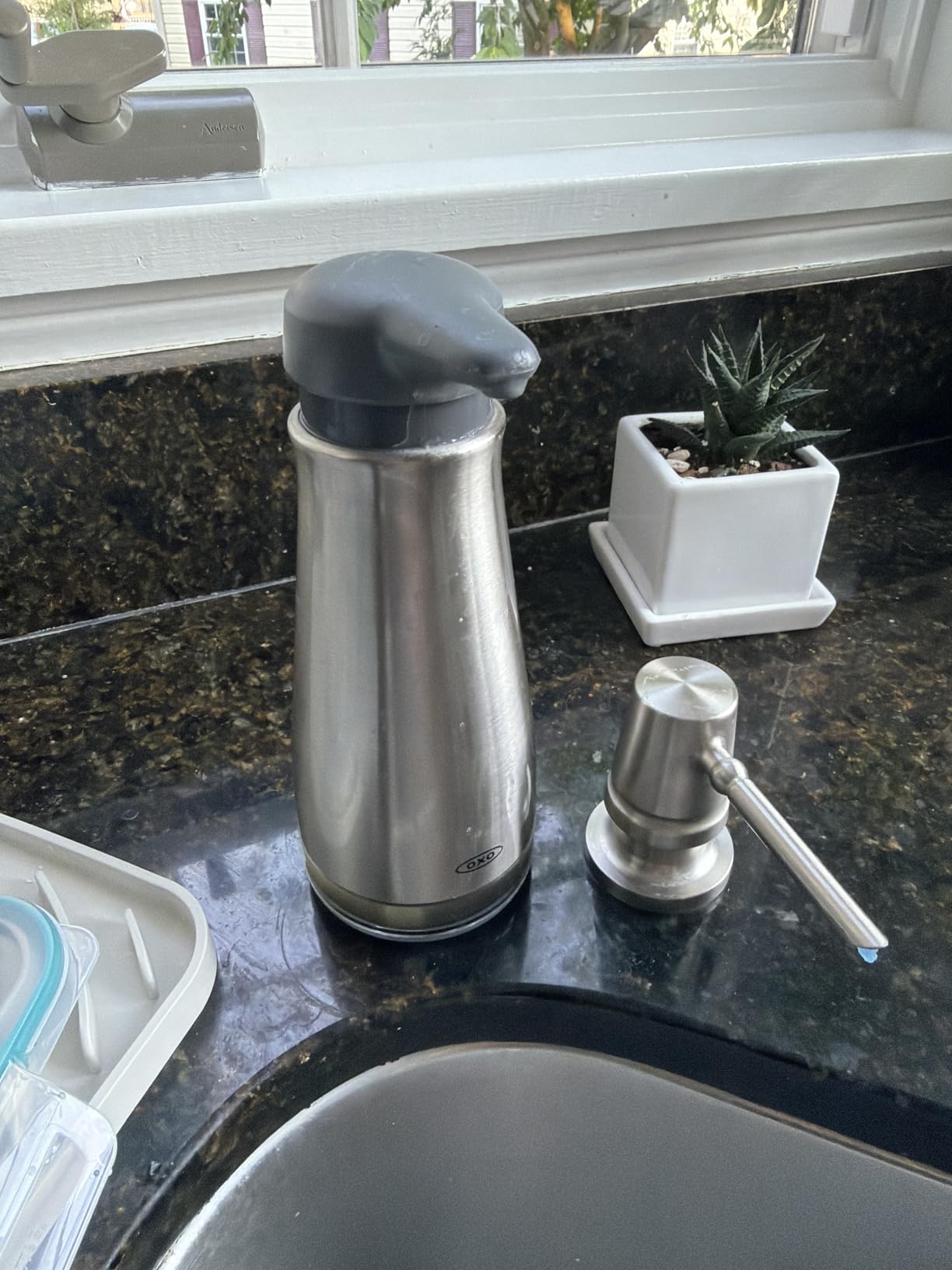 OXO Good Grips Stainless Steel Countertop Soap Dispenser customer photo 2