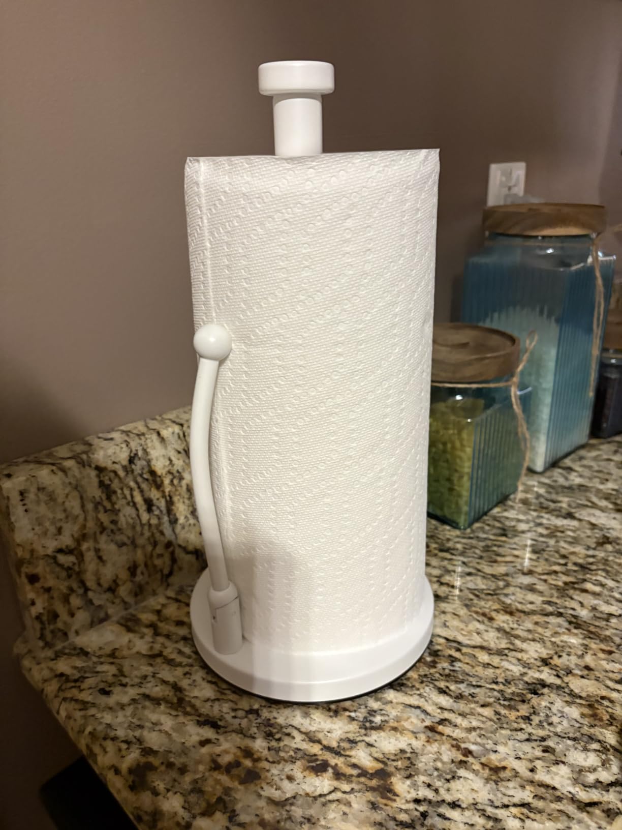 SMARTAKE Paper Towel Holder Countertop, Non-Slip Weighted Base, Silver customer photo 2