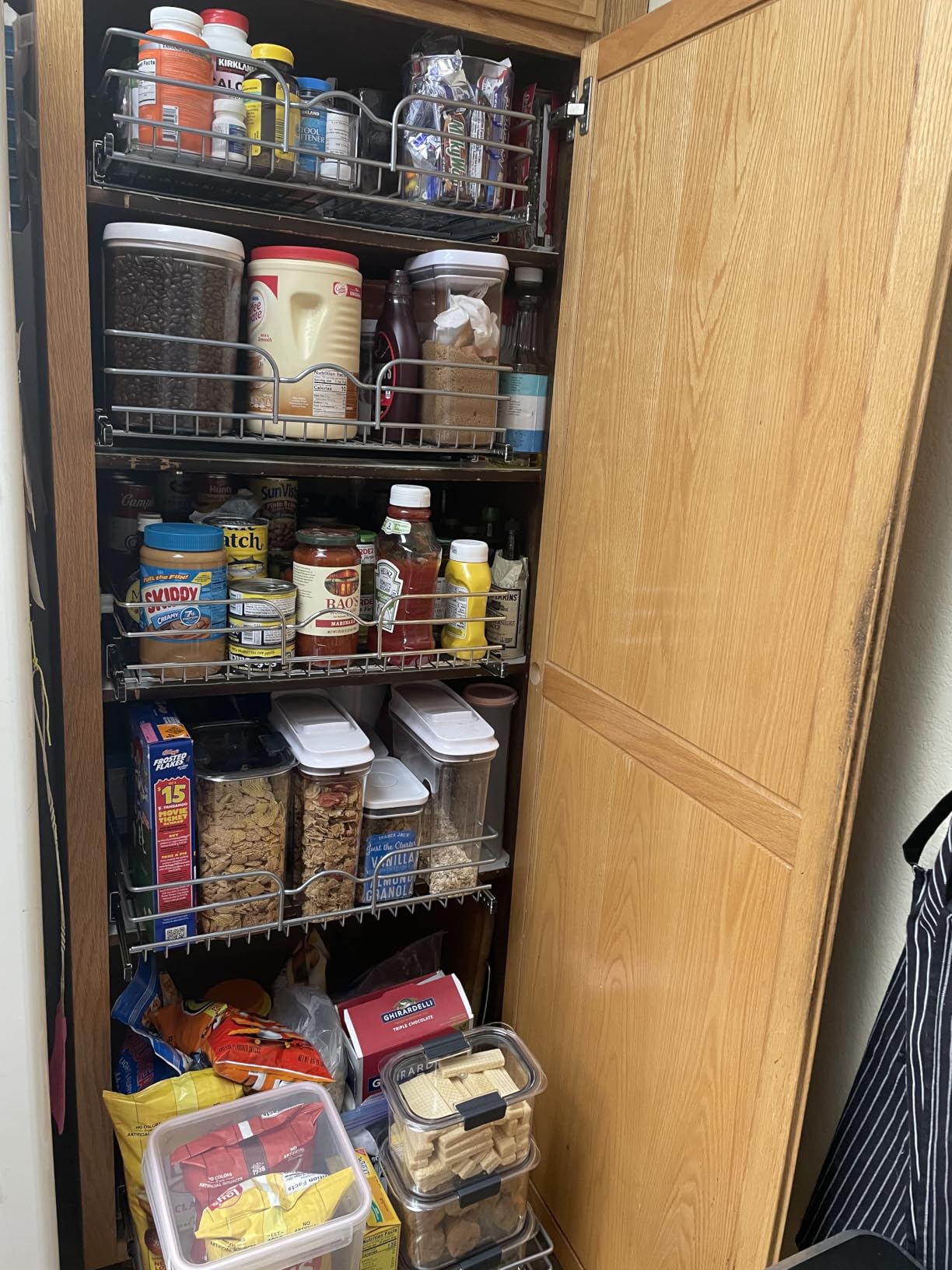 Rev-A-Shelf Pullout Organizer for Cabinets, Min Opening Width 20.5
