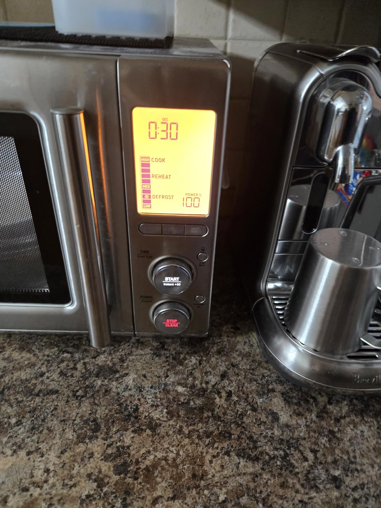 Breville BMO850BSS Smooth Wave Microwave Oven, Brushed Stainless Steel customer photo 1