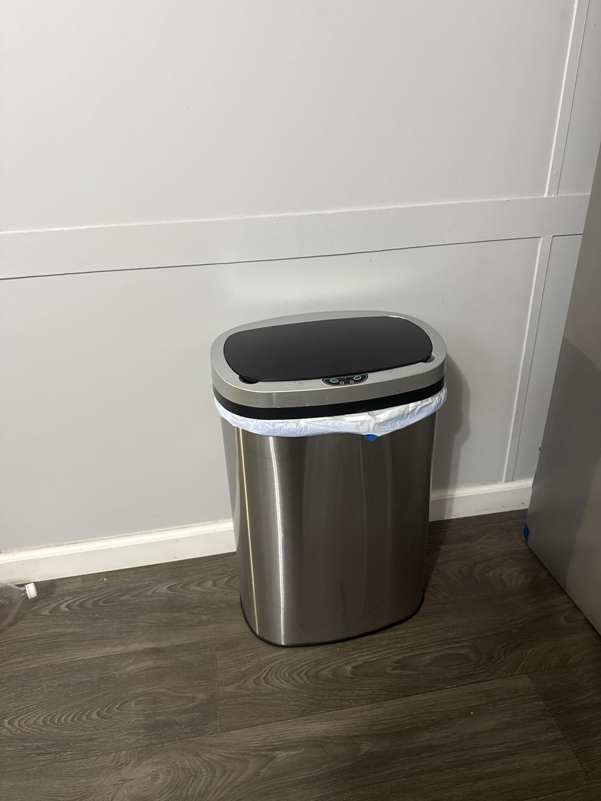 Kitchen Trash Can | Stainless Steel 13 Gallon Trash Can | 50L Touch Free Garbage Can with Lid | Electronic Sensor High Capacity Trash Bin for Bathroom Kitchen Office, Silver customer photo 2