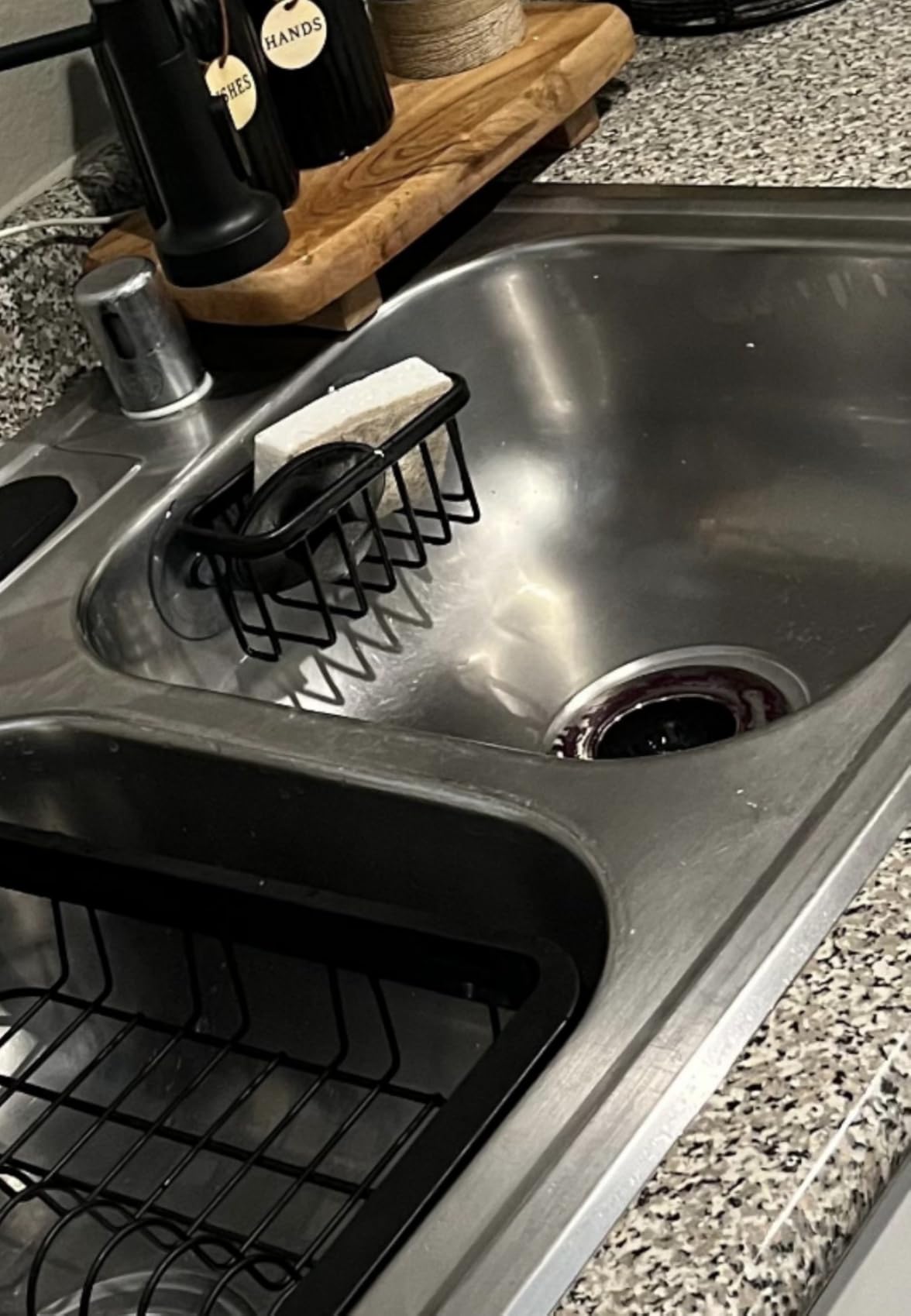 SunnyPoint NeverRust Kitchen & Bathroom Sink Caddy for Sponges, Scrubbers, Soap, 6
