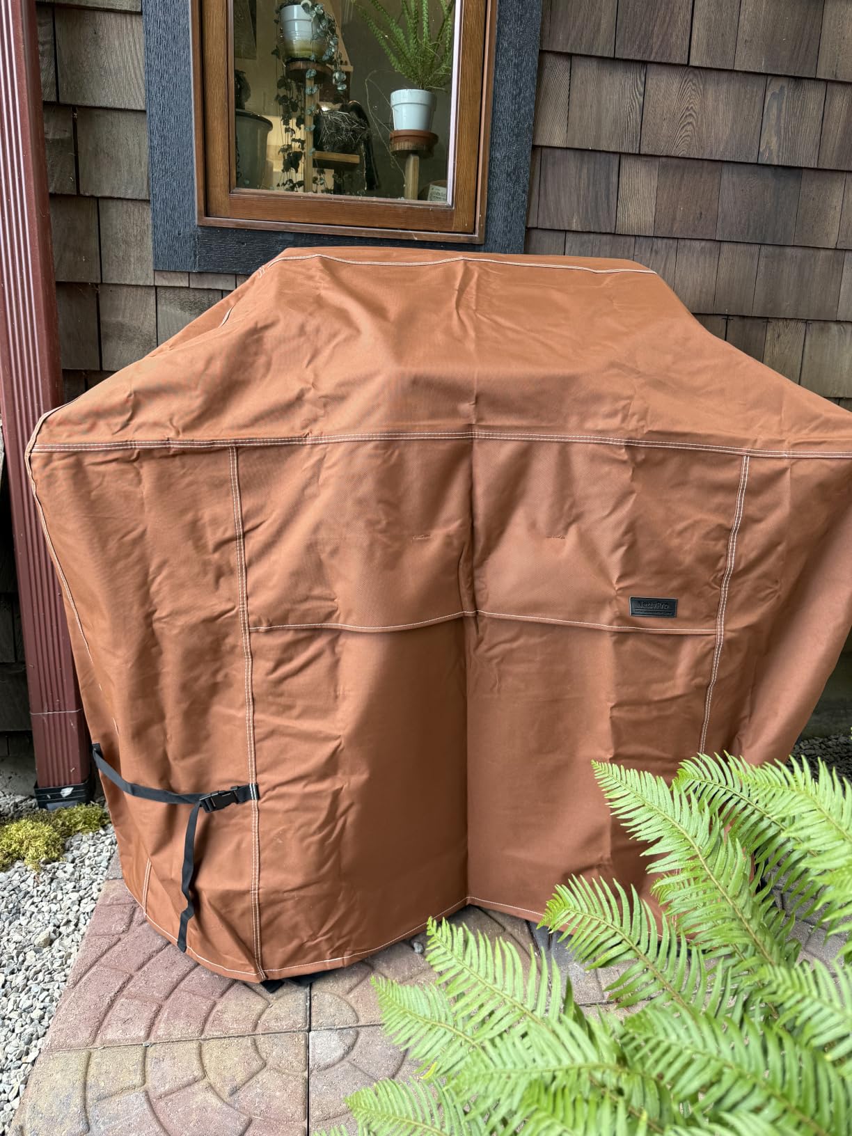 NettyPro BBQ Grill Cover 52 inch Heavy Duty Waterproof Outdoor 2-3 Burners Gas Grill Cover for Outside Weber, Char-Broil, Brinkmann, Nexgrill Barbecue, Brown customer photo 2