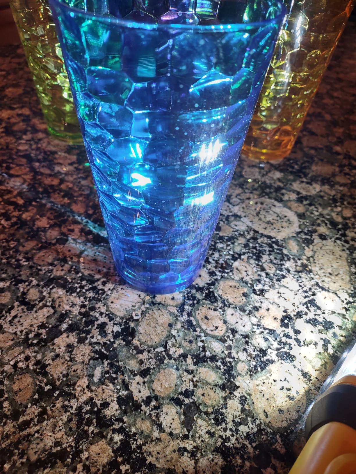 Amazing Abby - Iceberg - 24-Ounce Plastic Tumblers (Set of 8), Plastic Drinking Glasses, All-Clear High-Balls, Reusable Cups, Stackable, BPA-Free, Shatter-Proof, Dishwasher-Safe customer photo 1