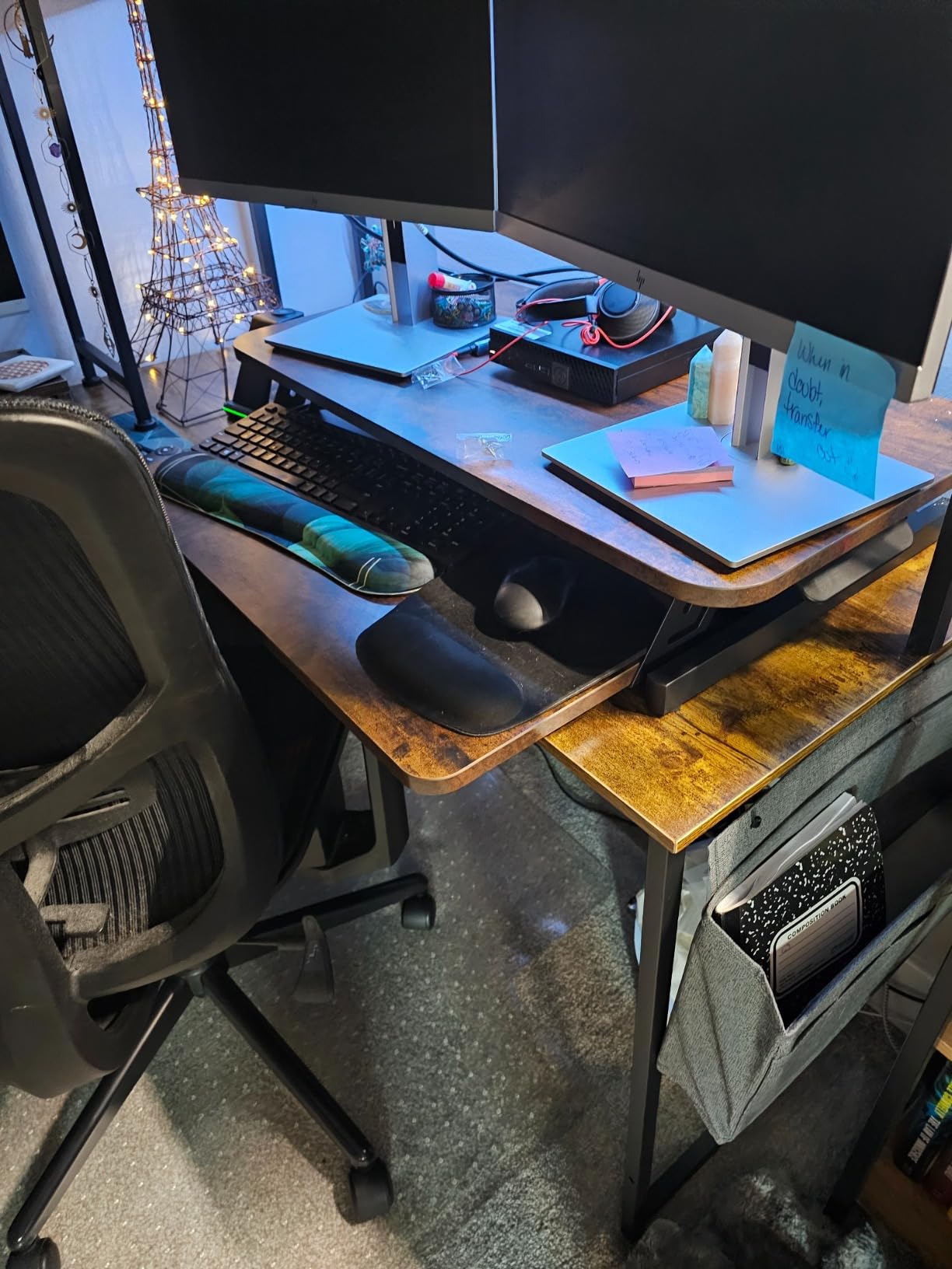 VIVO Black 32 inch Standing Desk Riser, DESK-V000S customer photo 2