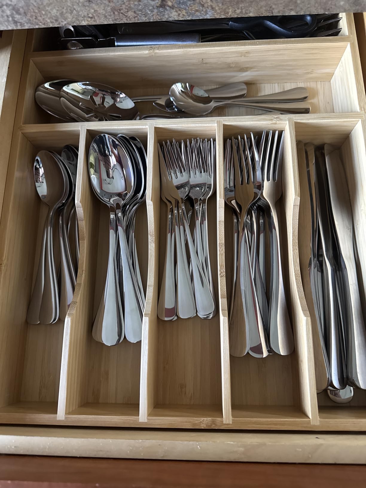 Silverware Set for 8, 40 Piece Stainless Steel Flatware Utensil Cutlery Set customer photo 2