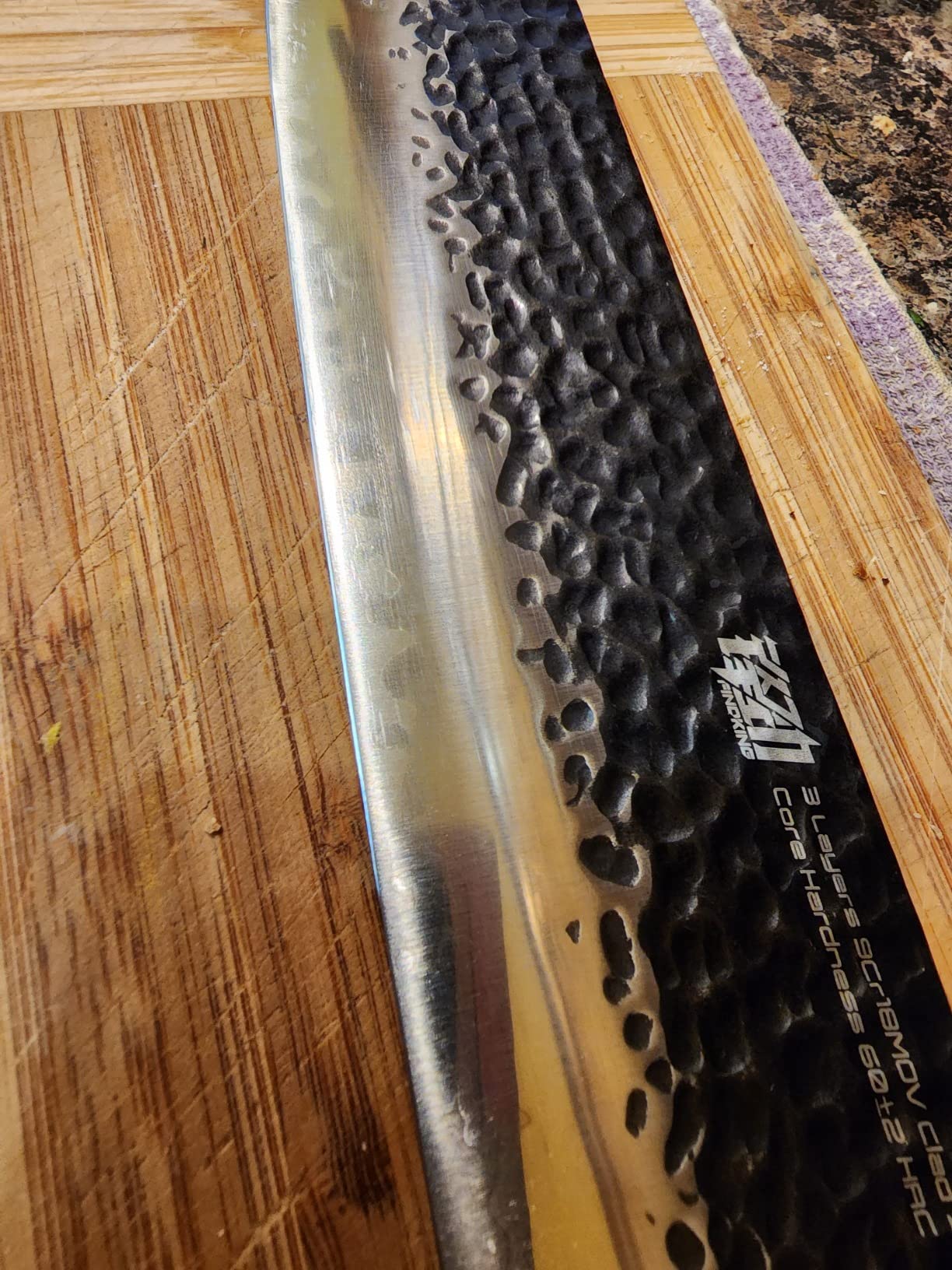 FINDKING Japanese Kiritsuke Knife, 9 Inch Gyuto Chef Knife, Kitchen Knife with High Carbon Steel Blade, Octagonal Handle, for Meat, Fish, Vegetables and Fruits, Dynasty Series customer photo 2