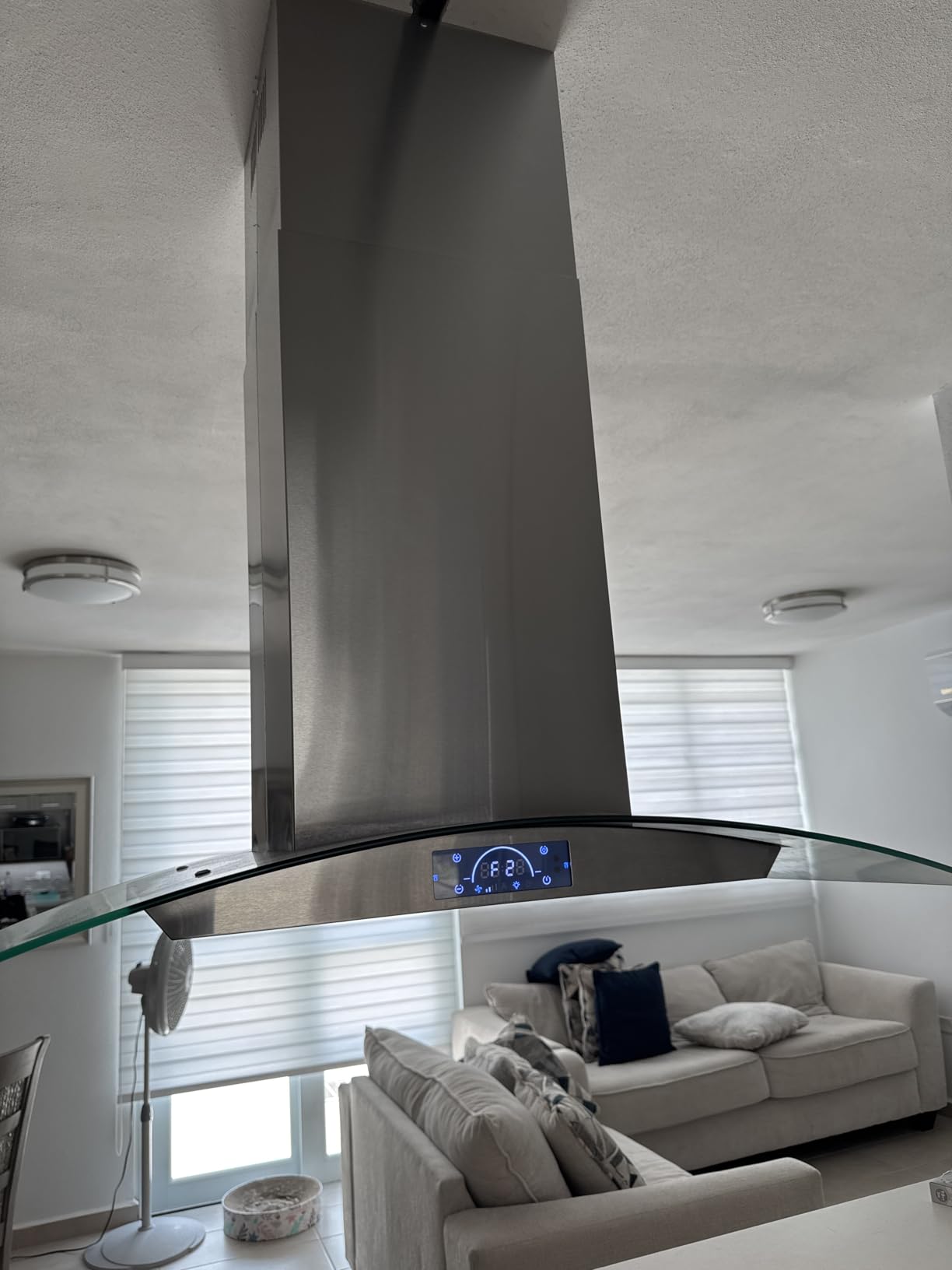 FIREGAS Island Range Hood 30 inch, 700 CFM Ceiling Mount Kitchen Vent Hood customer photo 1