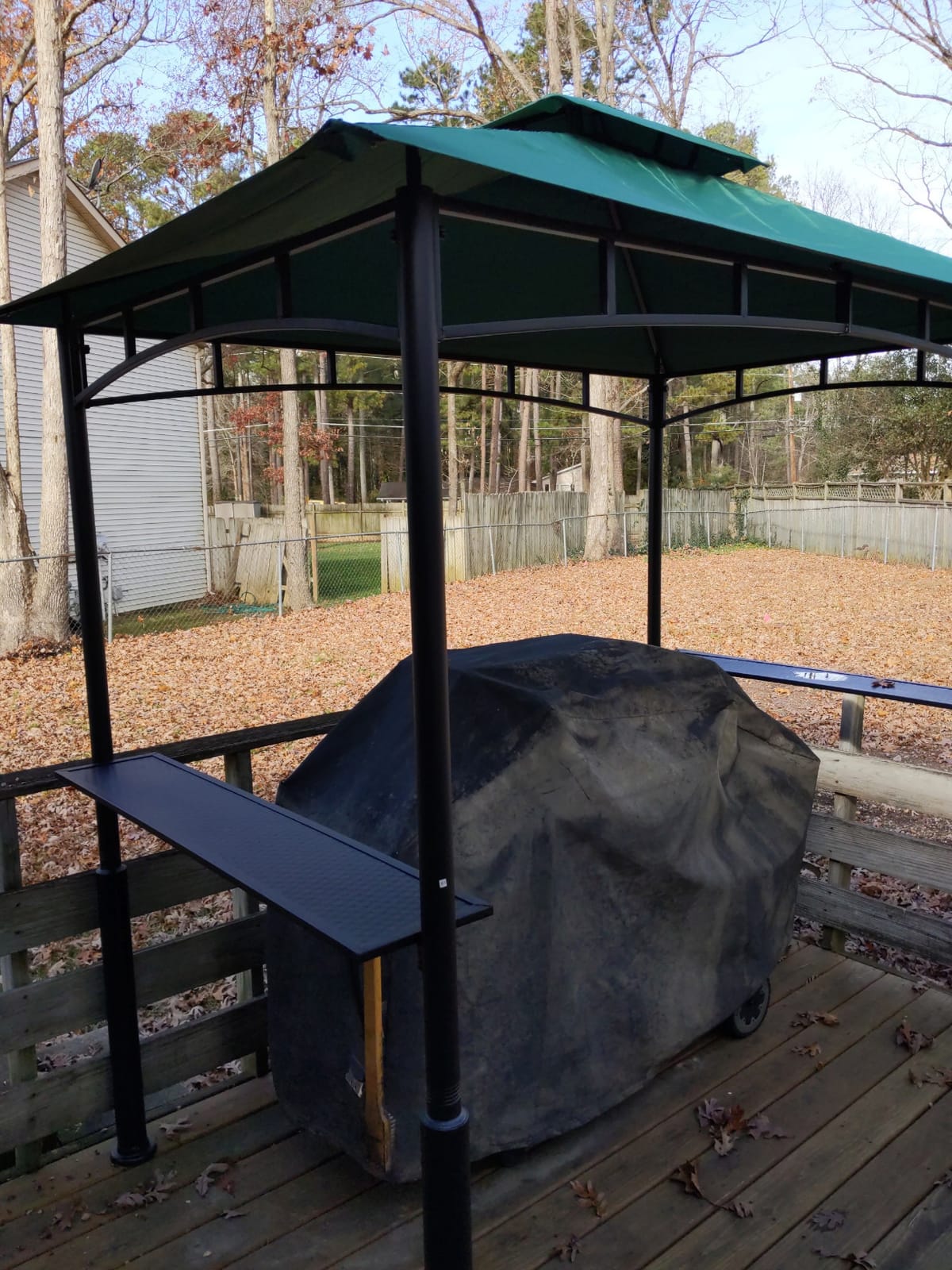 ABCCANOPY 8x5 Grill Gazebo BBQ Shelter with 2 LED Lights, Brown customer photo 2