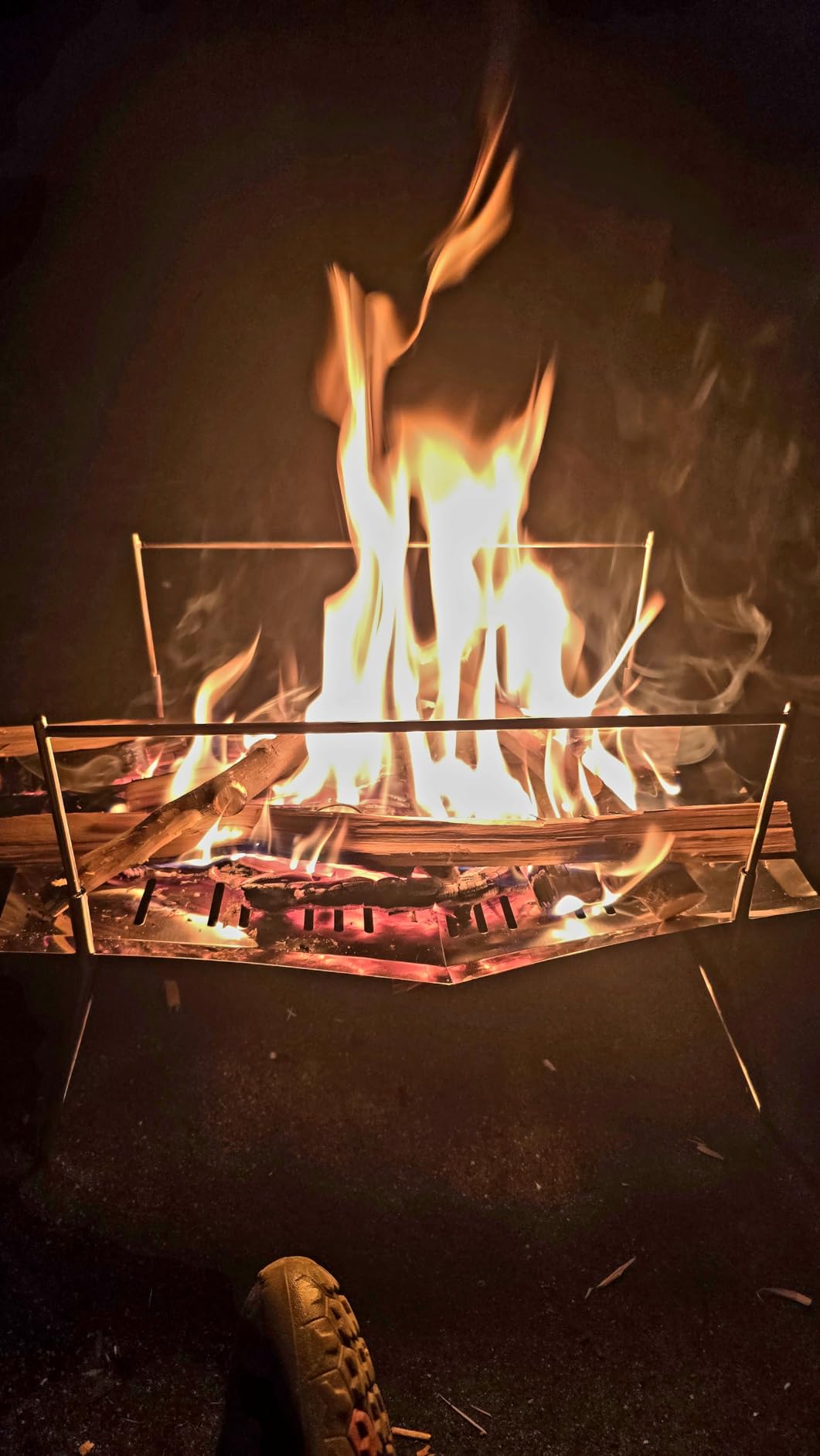 Tokyo Camp HAKOSUKA Portable Fire Pit, Stainless Steel Foldable Wood Grill customer photo 1