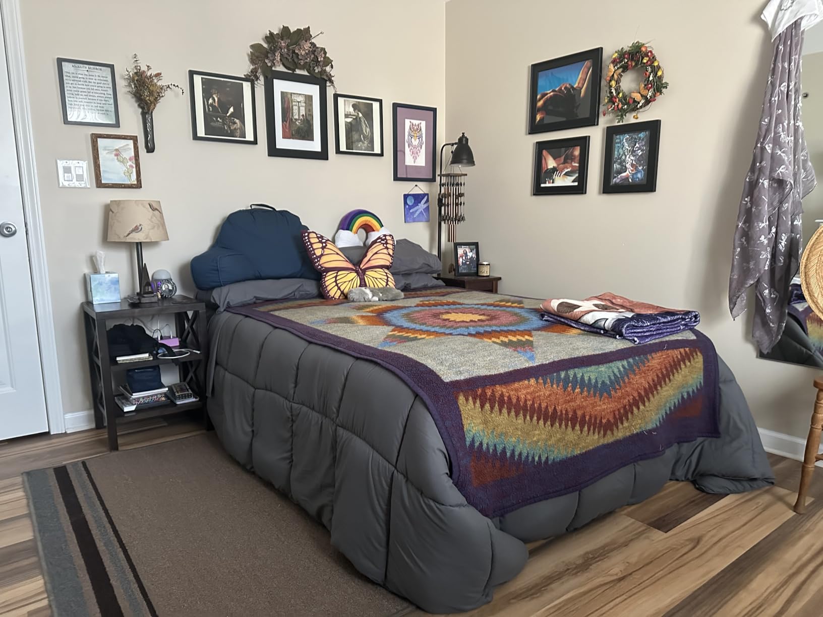 TEXARTIST Queen Comforter, All Season Down Alternative Gray Duvet Insert customer photo 1
