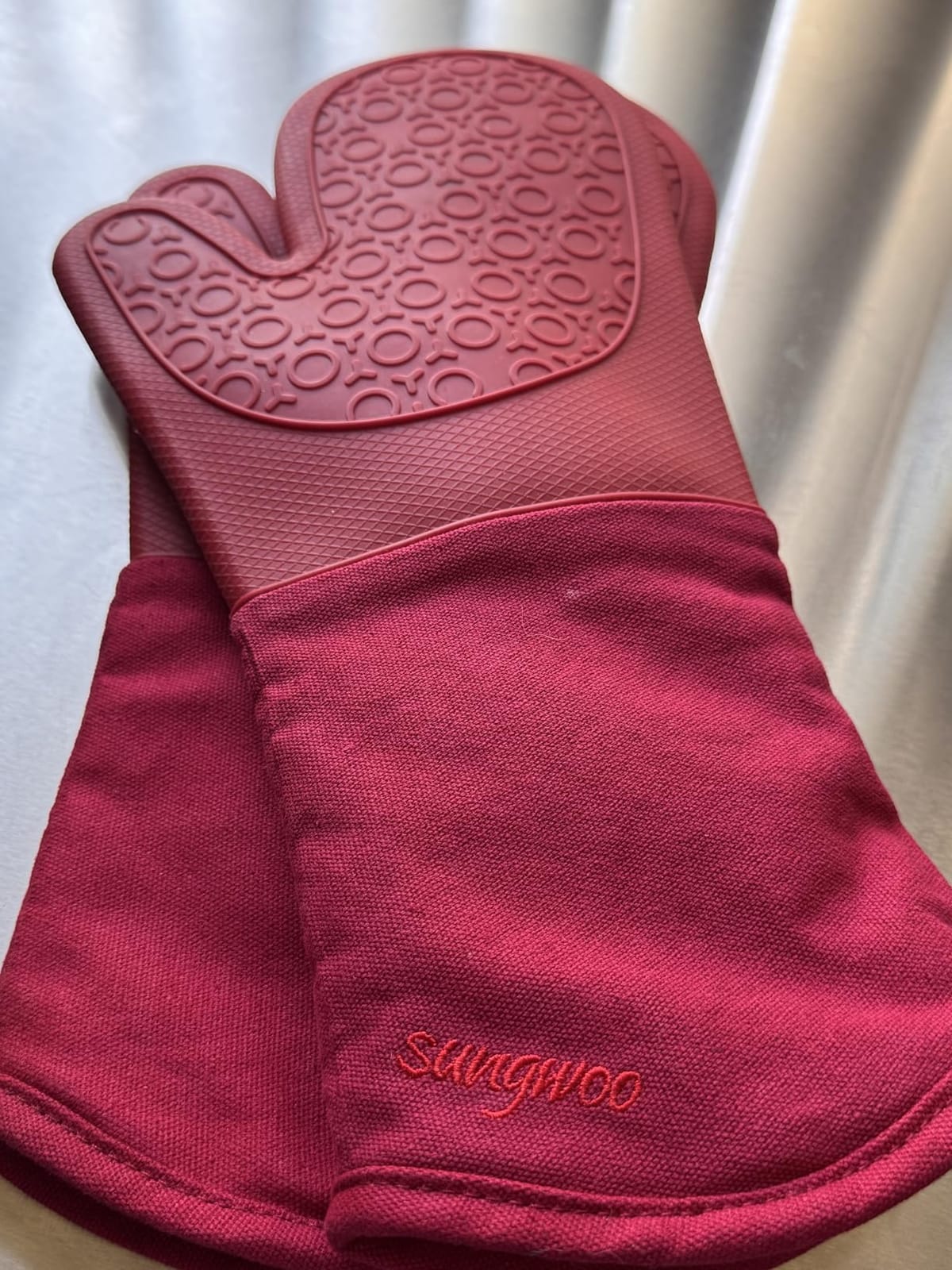 Silicone Oven Mitts - 14.6