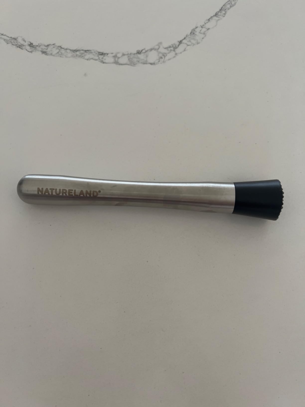 NATURELAND 304 Stainless Steel Cocktail Muddler and Spoon Bar Set, 8 Inch customer photo 2