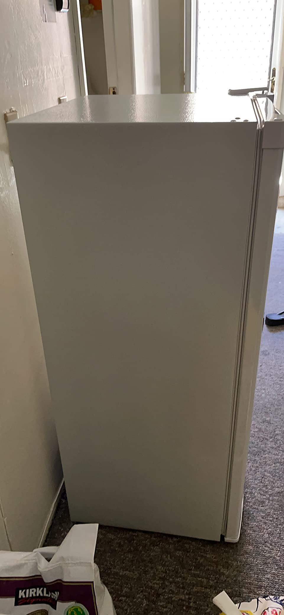 Commercial Cool Upright Freezer, Stand Up Freezer 5 Cu Ft with Reversible Door, White customer photo 1