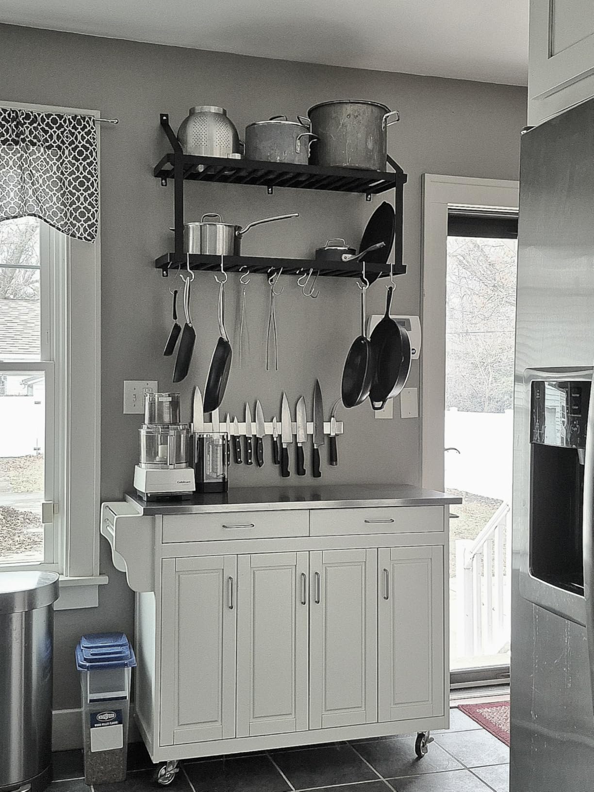 GORILLA GRIP 304 Stainless Steel Magnetic Knife Holder Strip, 10 Inch customer photo 1
