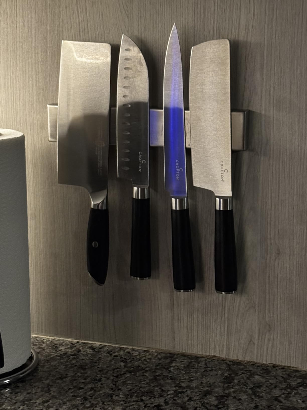 GORILLA GRIP 304 Stainless Steel Magnetic Knife Holder Strip, 10 Inch customer photo 2