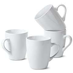 BTaT- Porcelain Coffee Mugs Set, 4 Pack, 12oz, White Ceramic Cups customer photo 1