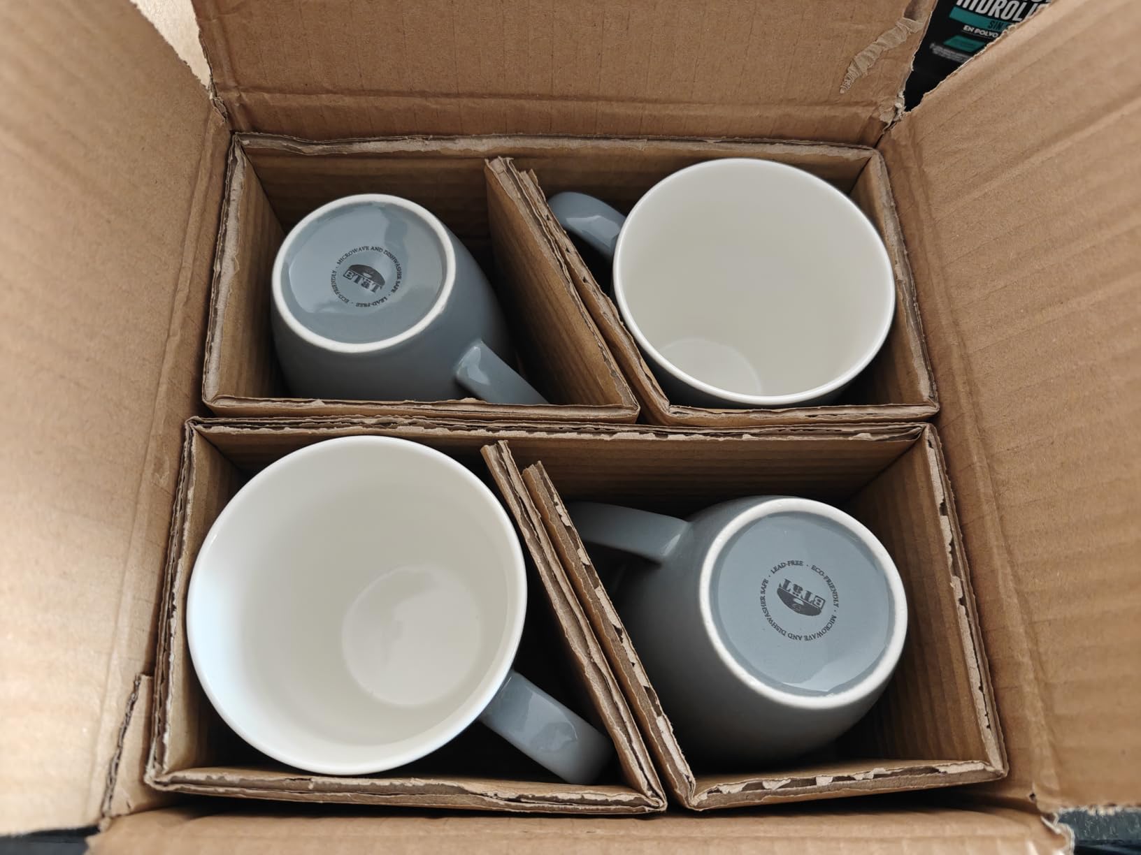 BTaT- Porcelain Coffee Mugs Set, 4 Pack, 12oz, White Ceramic Cups customer photo 2