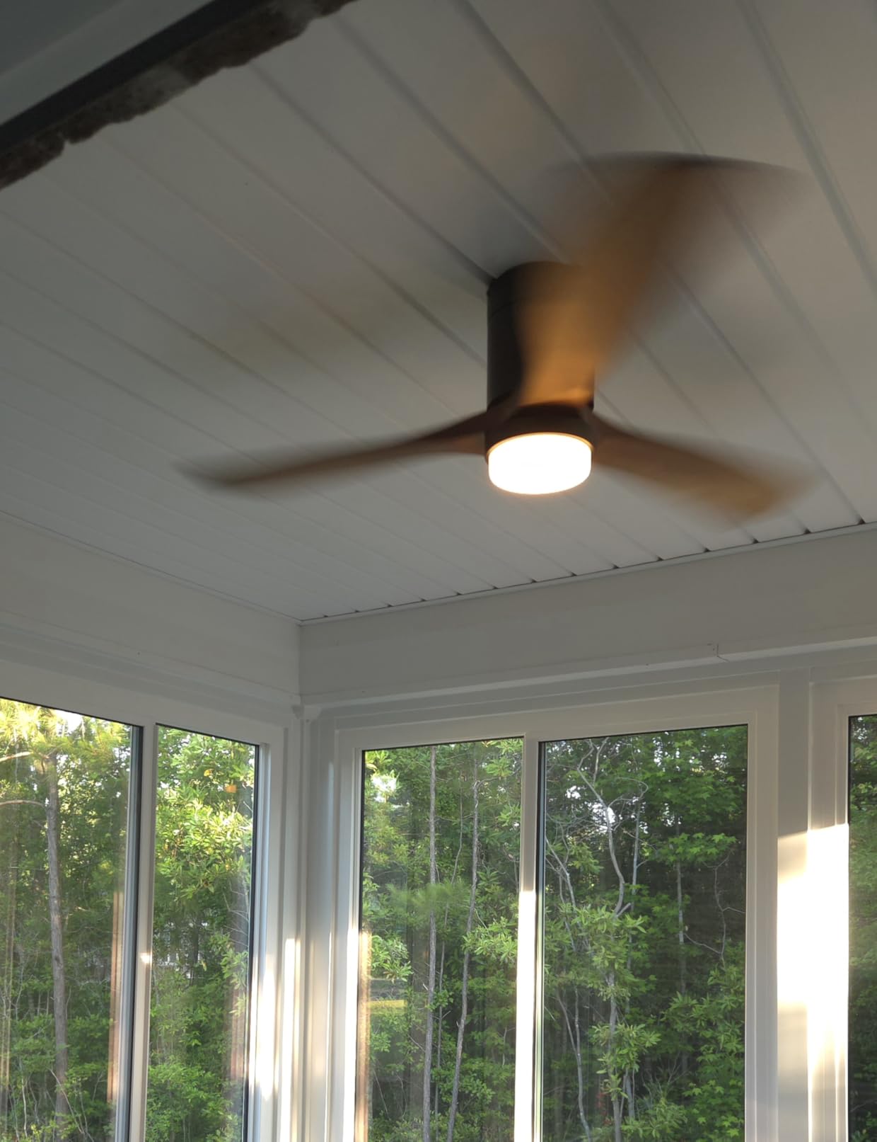 Sofucor 52 Inch Wood Ceiling Fans with Lights and Remote, Low Profile customer photo 2