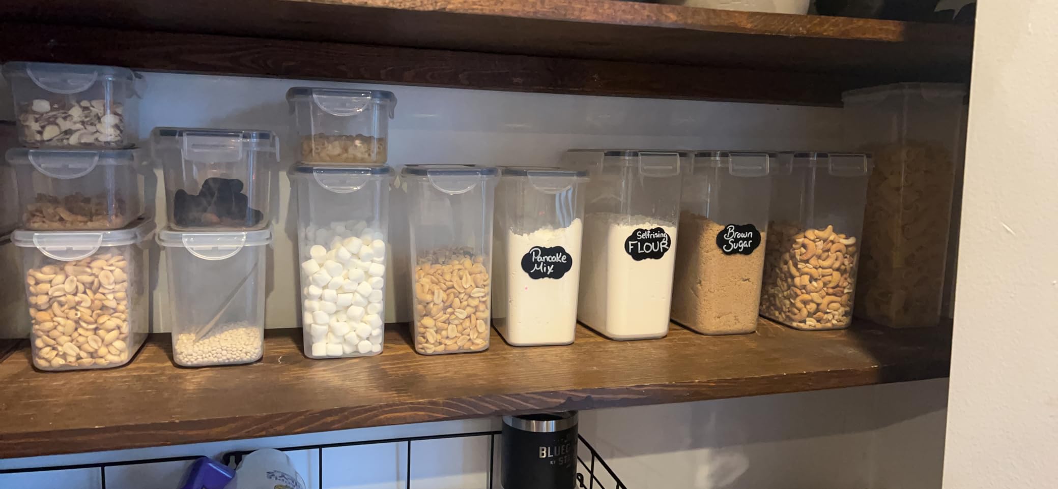 CHEFSTORY Airtight Food Storage Containers Set, 14 PCS Kitchen Storage Containers with Lids for Flour, Sugar and Cereal, Plastic Dry Food Canisters for Pantry Organization and Storage customer photo 1