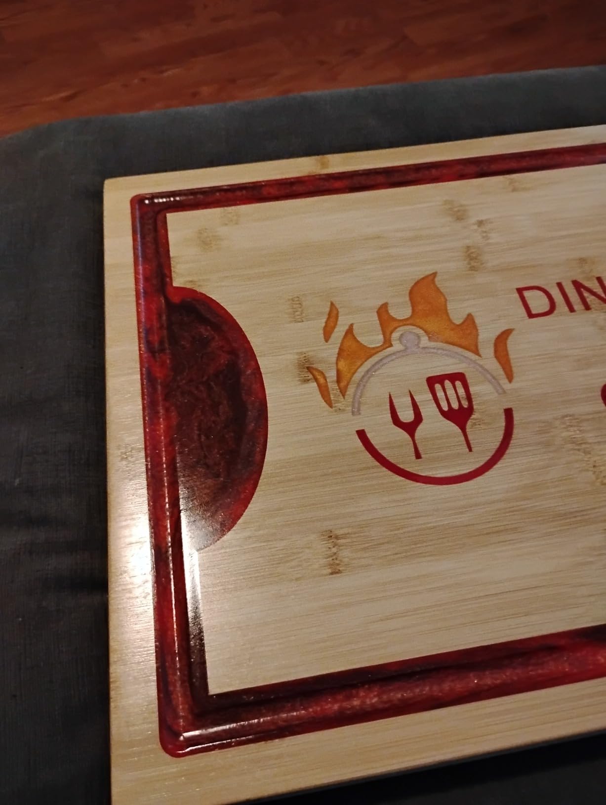 Utoplike Extra Large XXXL Bamboo Cutting Board 24 x16in, Wood Butcher Block customer photo 1