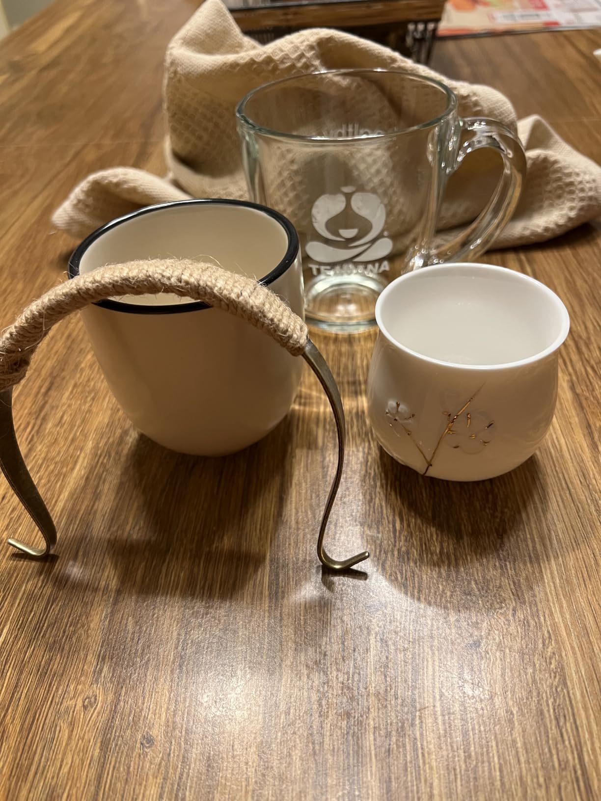 Dujust Japanese Tea Set, White Porcelain Chinese Tea Set (Plum in Golden) customer photo 1