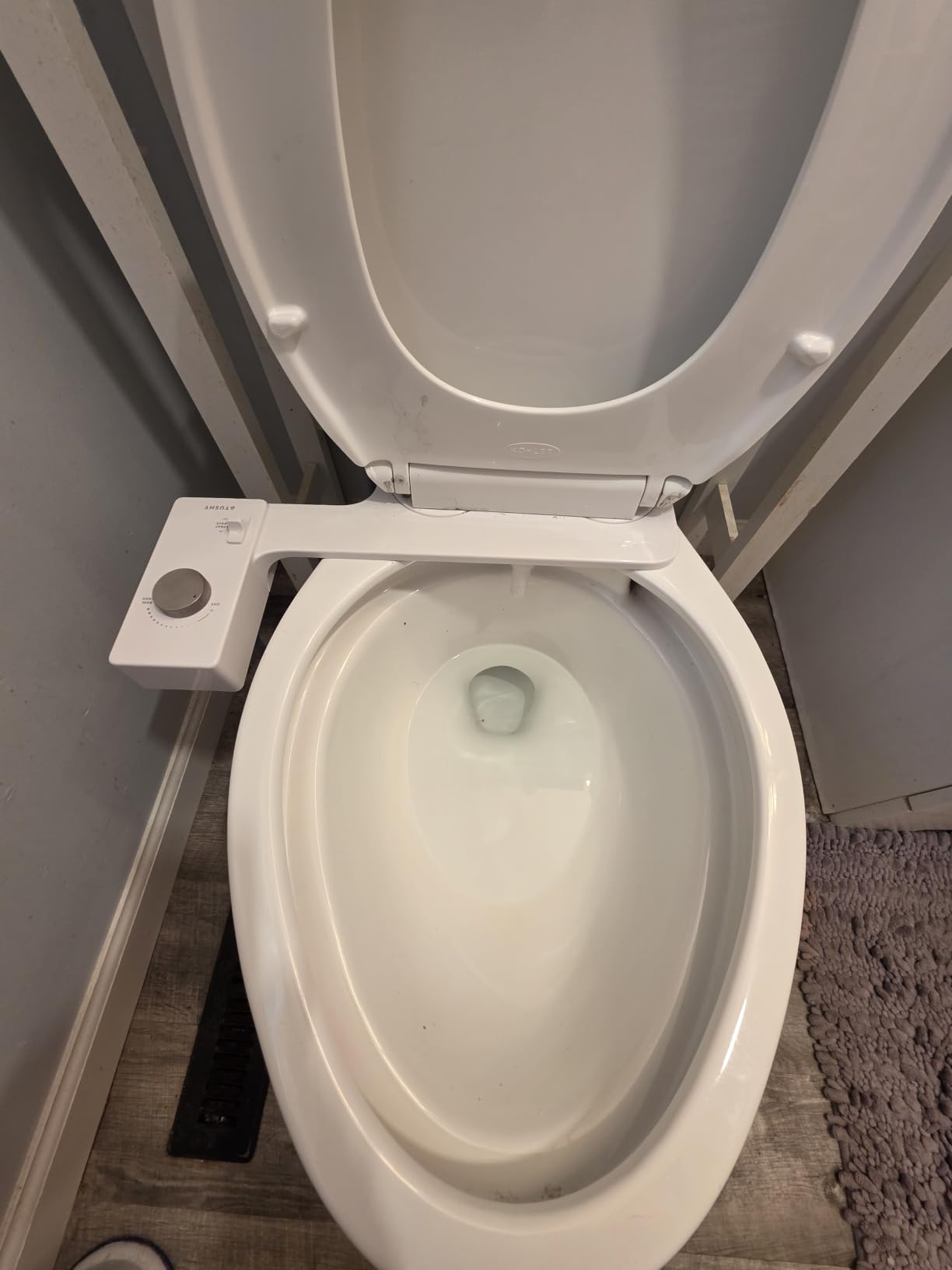 TUSHY Classic 3.0 Bidet Toilet Seat Attachment, Brushed Nickel customer photo 1
