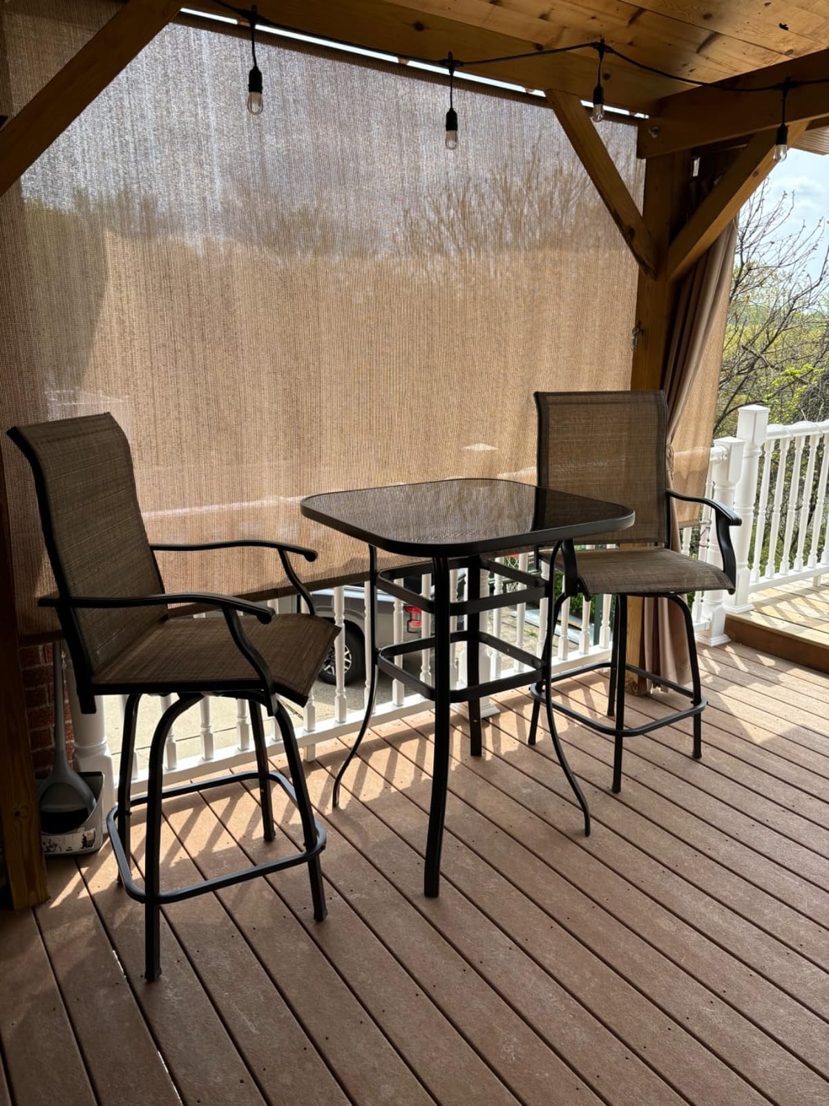 Devoko Patio Bar Stools Set of 2 All-Weather Outdoor Patio Furniture Set customer photo 2