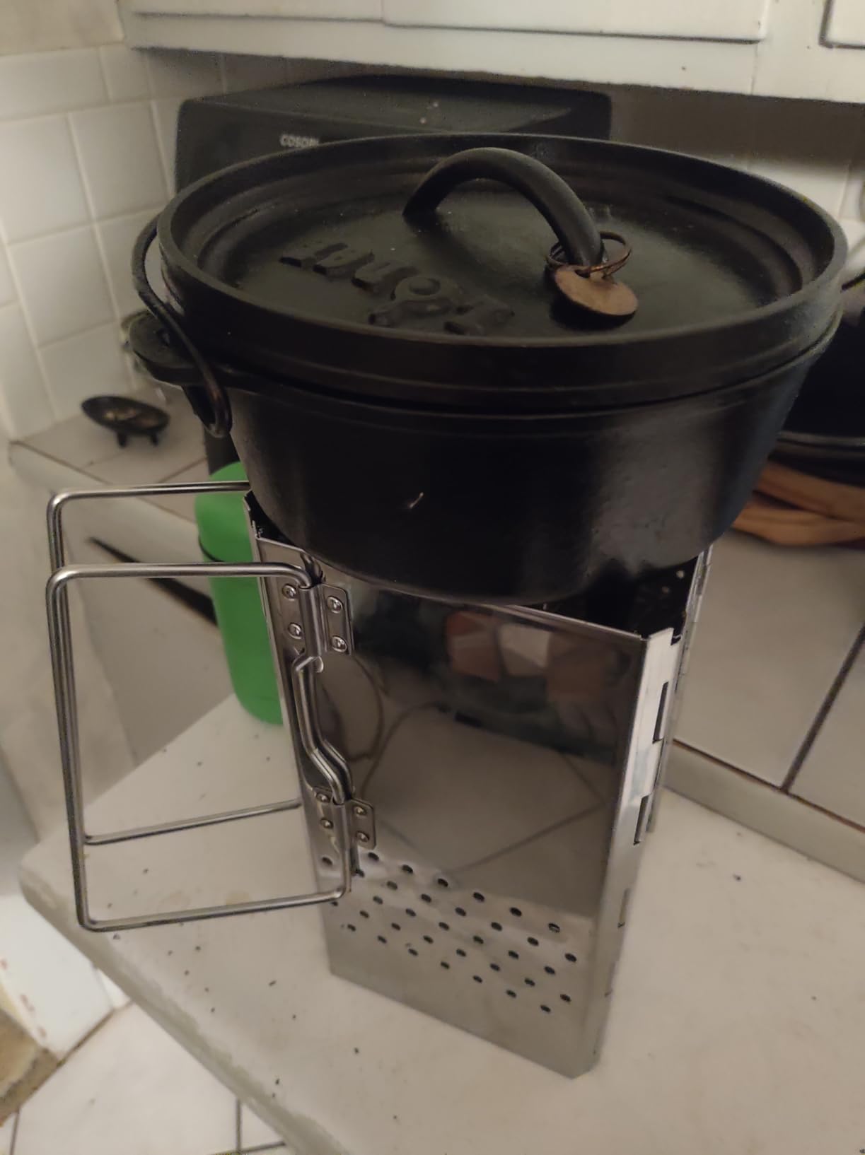 Portable Charcoal Chimney Starter Stainless Steel MT-18 customer photo 2