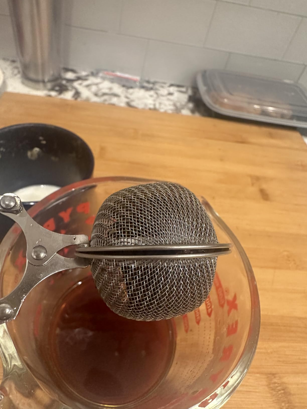 Snap Ball Tea Strainer, Exptolii 3 Pack Stainless Steel Tea Infuser Filter with Handle for Loose Leaf Tea, Spices, Seasonings customer photo 1