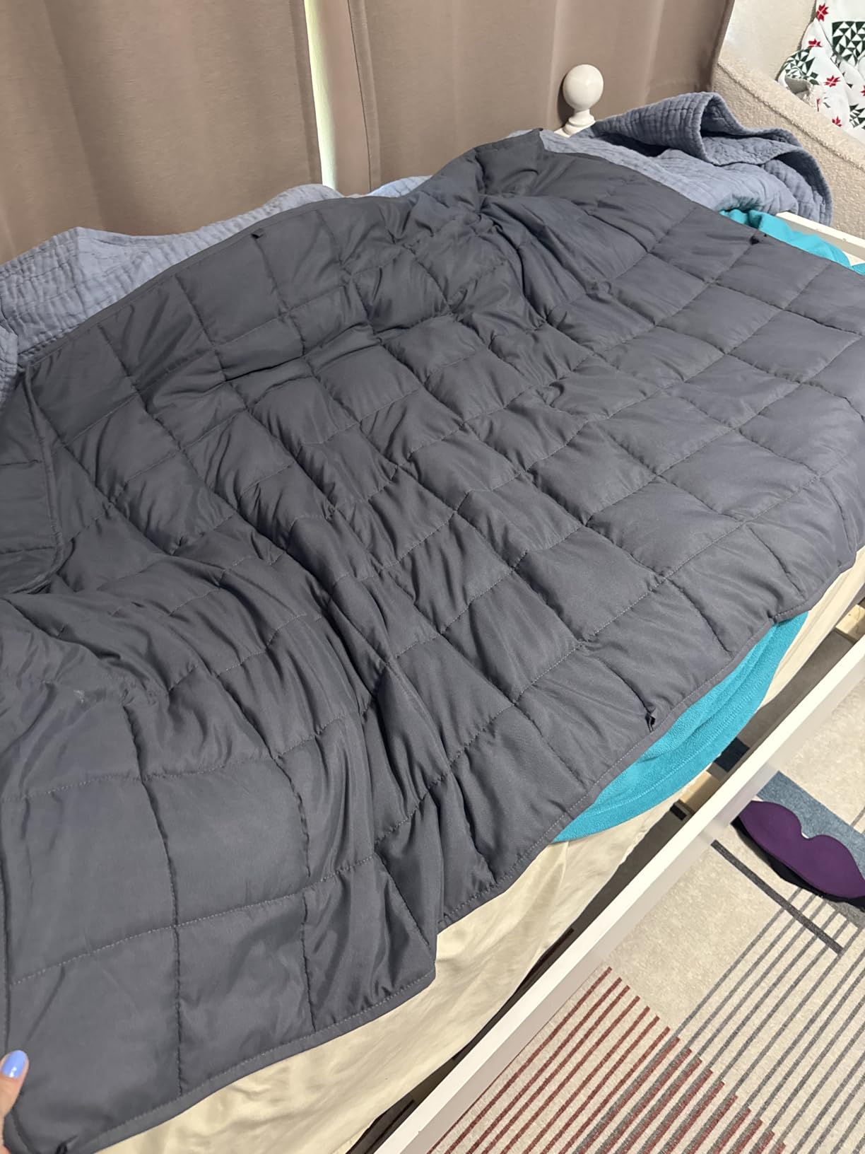 L'AGRATY Weighted Blanket Queen Size（15lbs, 60