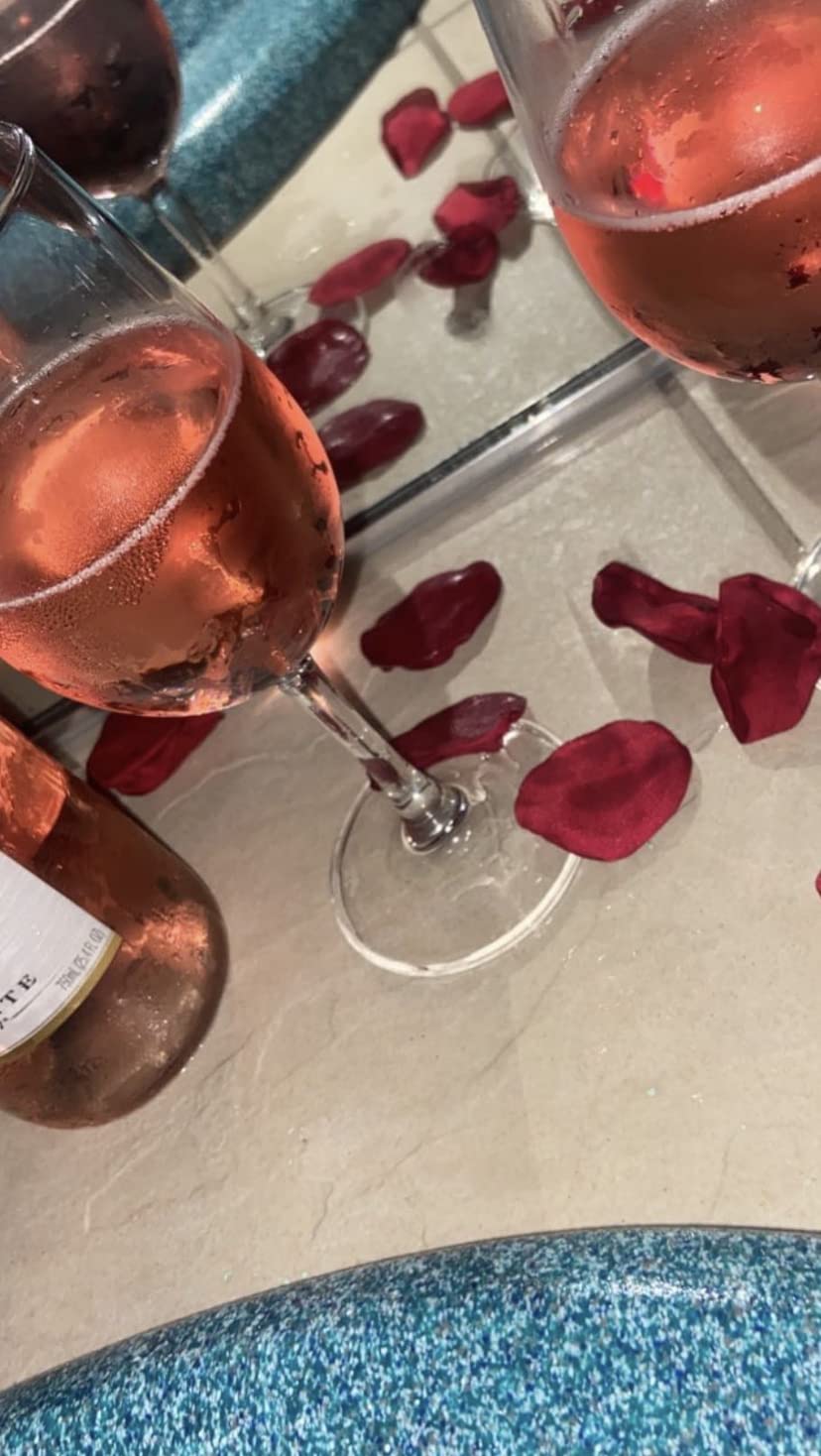 PARACITY Wine Glasses Clear Red White Wine Glass Goblets Crystal Stemware (4PCS) customer photo 1