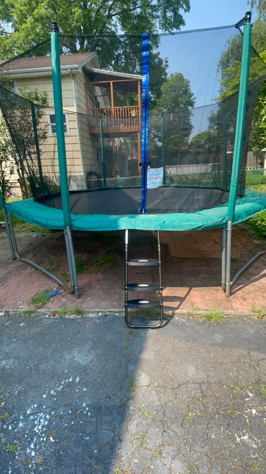 Cliselda Round Trampoline Replacement Safety Net for 6 Straight Poles customer photo 1