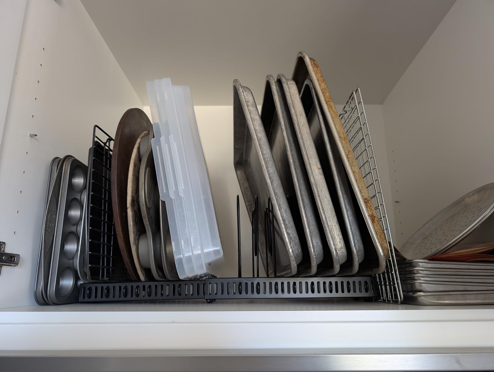 Housolution Pot and Pan Lid Organizer Holder Storage Rack, Black customer photo 1