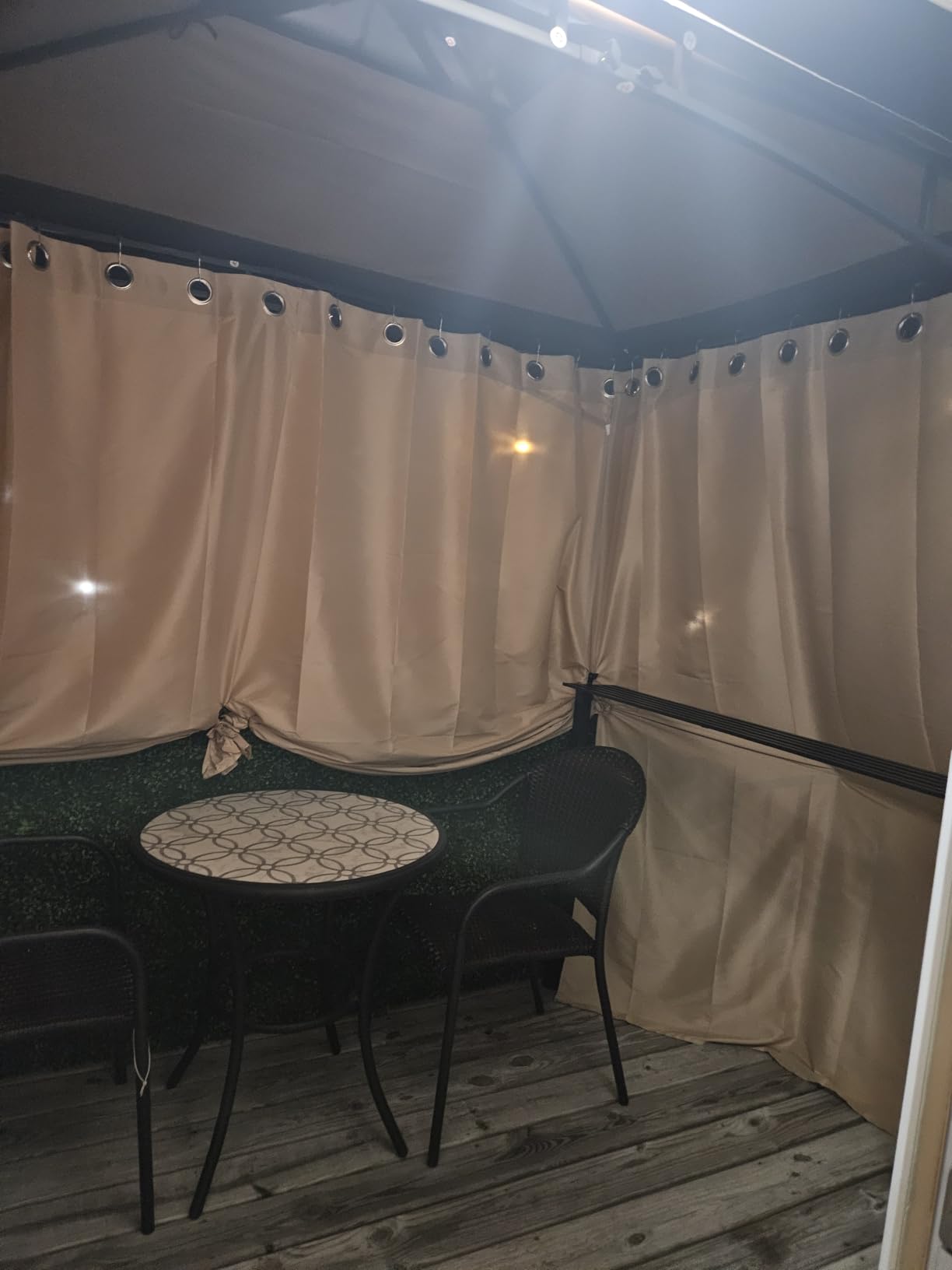 COOSHADE 8x5 Grill Gazebo BBQ Gazebo with LED Light, Gray customer photo 2