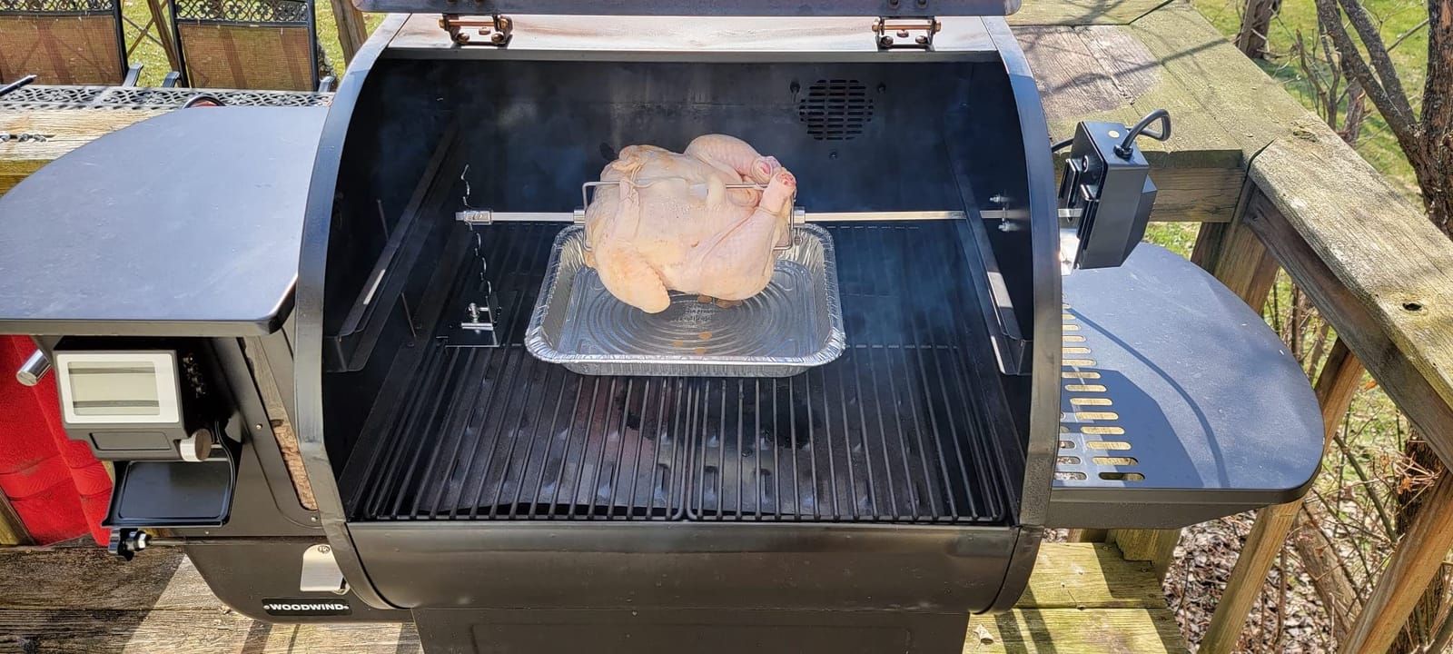 Universal Rotisserie Grill Kit, 360° Automatic Rotating Rotisserie Kit customer photo 2