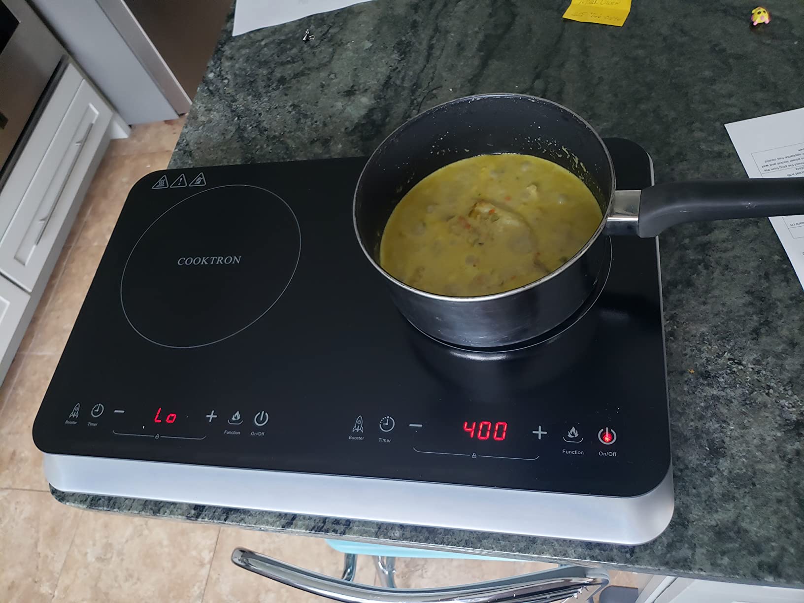 COOKTRON Portable Induction Cooktop 2 Burner, 1800W with Booster customer photo 1