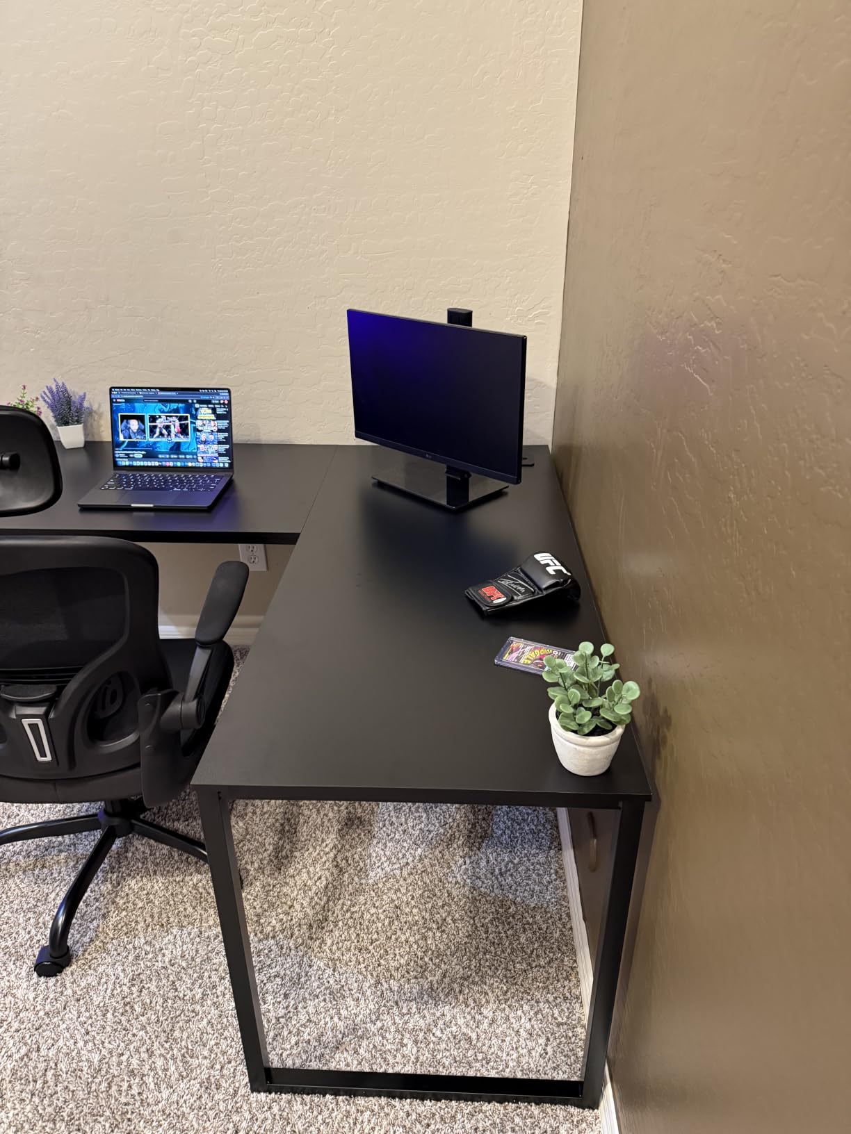 SHW Mission 40-Inch Home Office Computer Desk, White customer photo 1