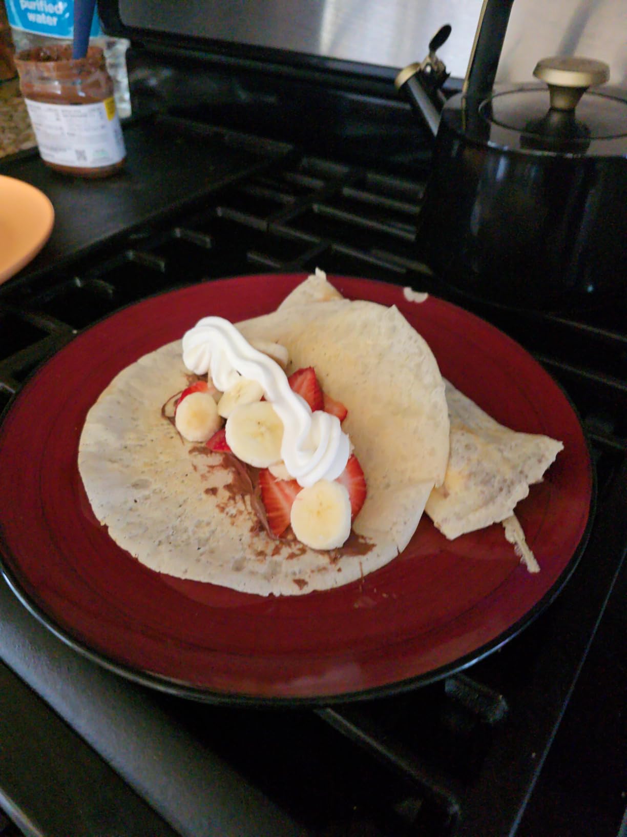 Moss & Stone Red Electric Crepe Maker, 8