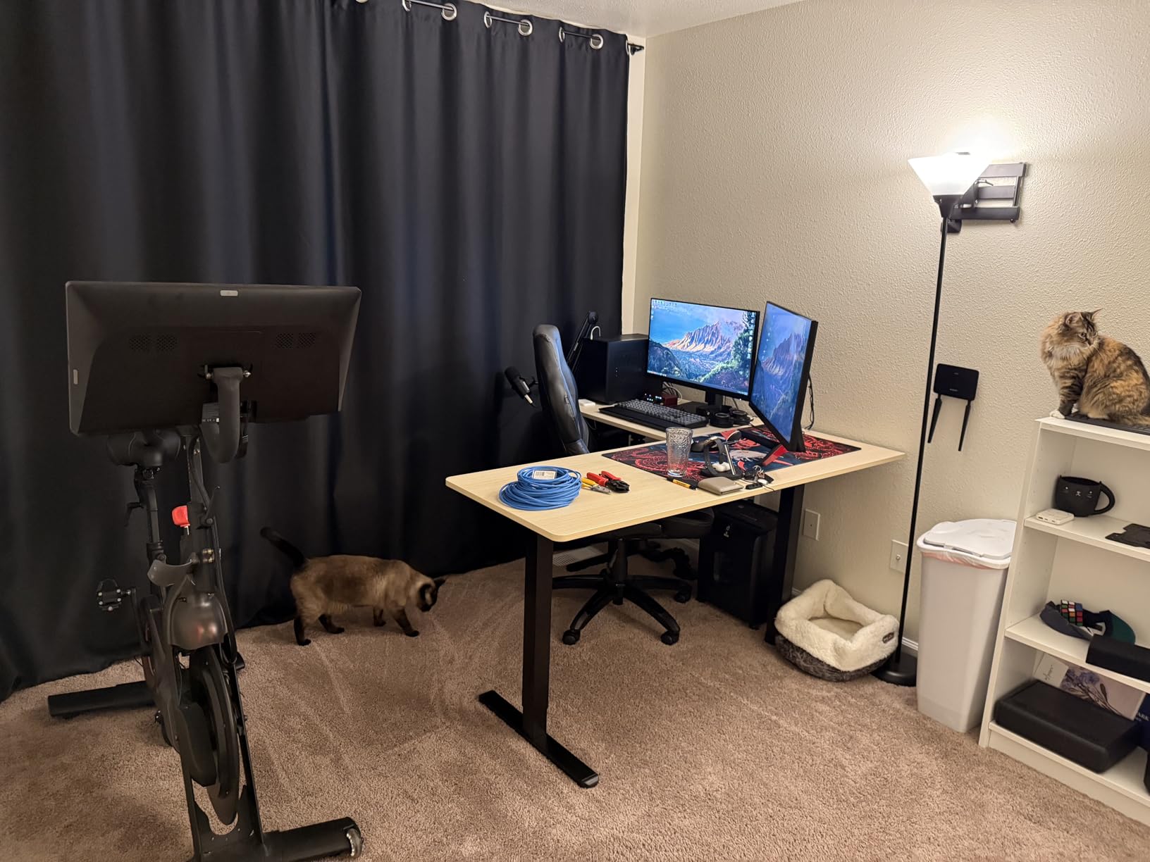 VIVO Black 63 x 55 in Corner Standing Desk, DESK-E3CTB customer photo 1