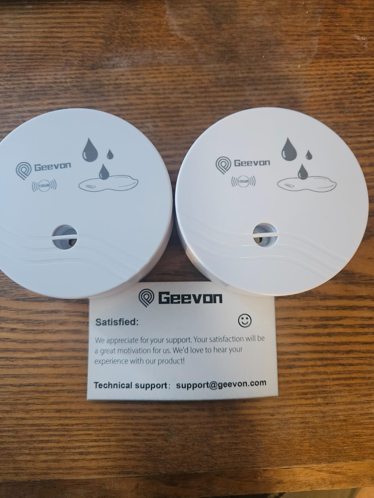 Geevon 2 Pack Water Leak Detectors,100dB Sensor Alarms for Home customer photo 1