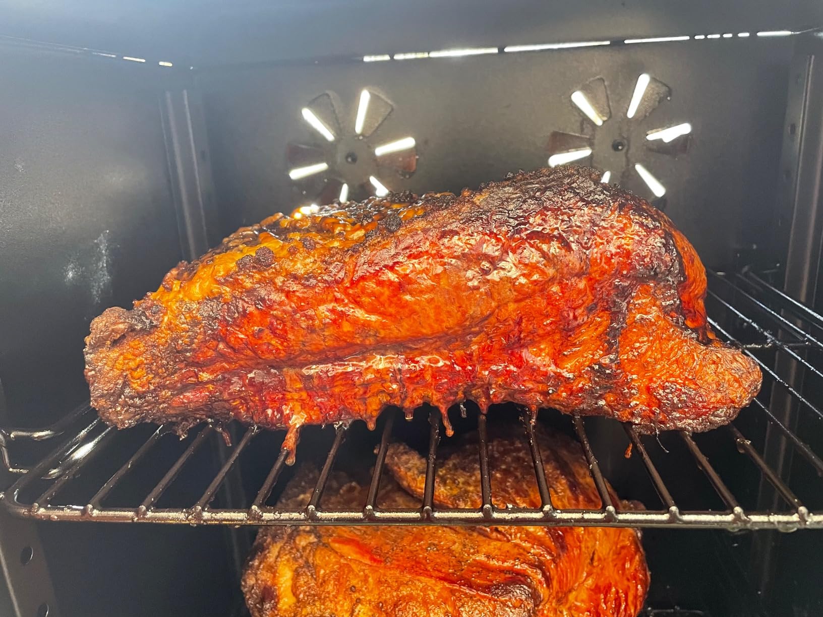 Pit Boss 3-Series Gas Vertical Smoker, Red Hammertone - 10773 customer photo 2