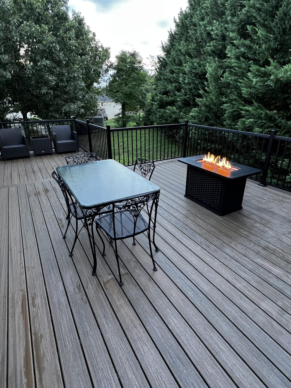 Ciays 32 Inch Propane Fire Pit, CSA-Listed Outdoor Gas Fire Pits 50,000 BTU Steel Fire Pit Table with Lid, Add Warmth and Ambience to Gatherings and Parties On Patio Deck Garden, Black,CIFPT4B customer photo 2