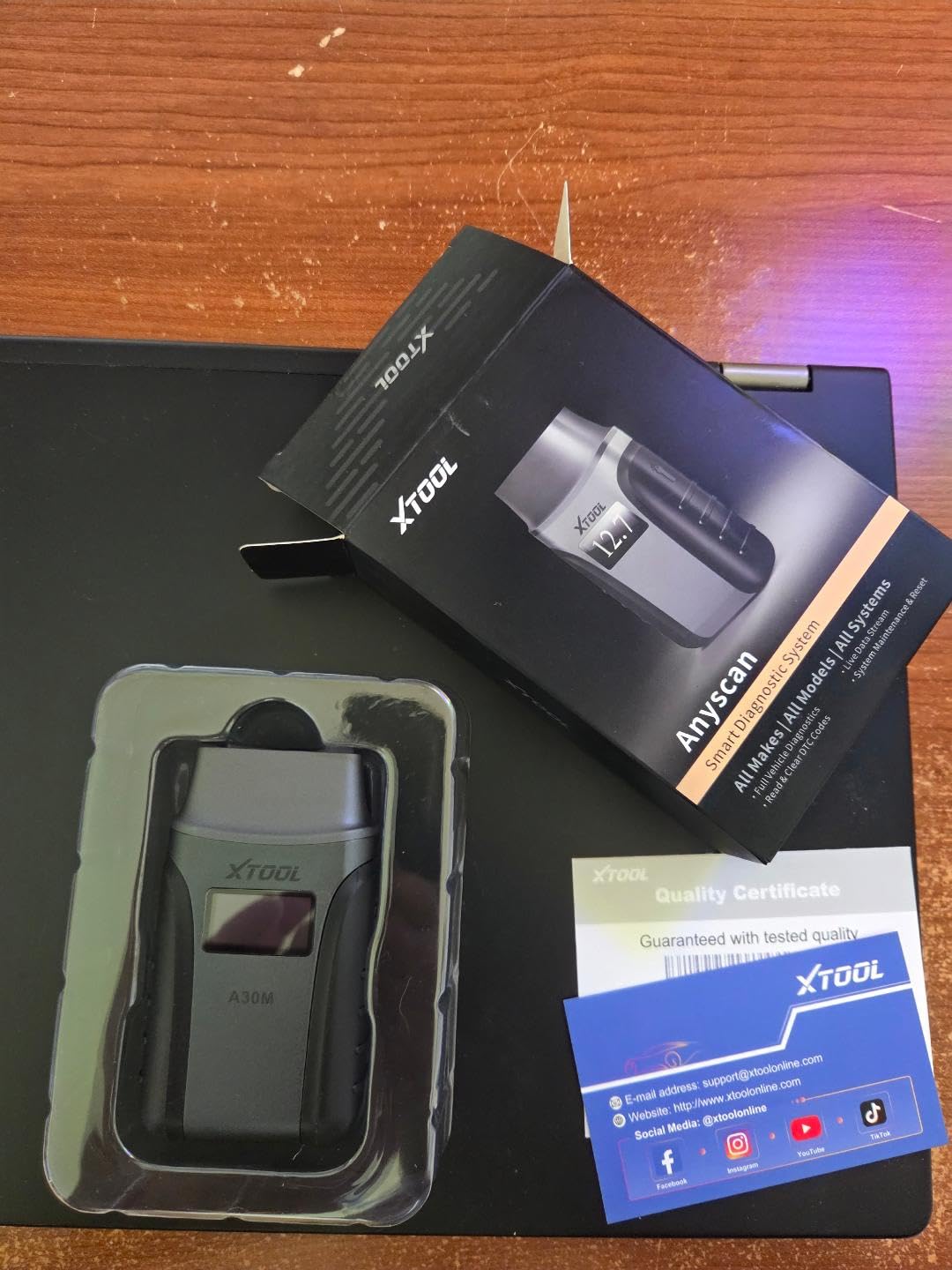 XTOOL A30M V2.0 OBD2 Scanner Diagnostic Tool, 26 Resets, All System customer photo 1