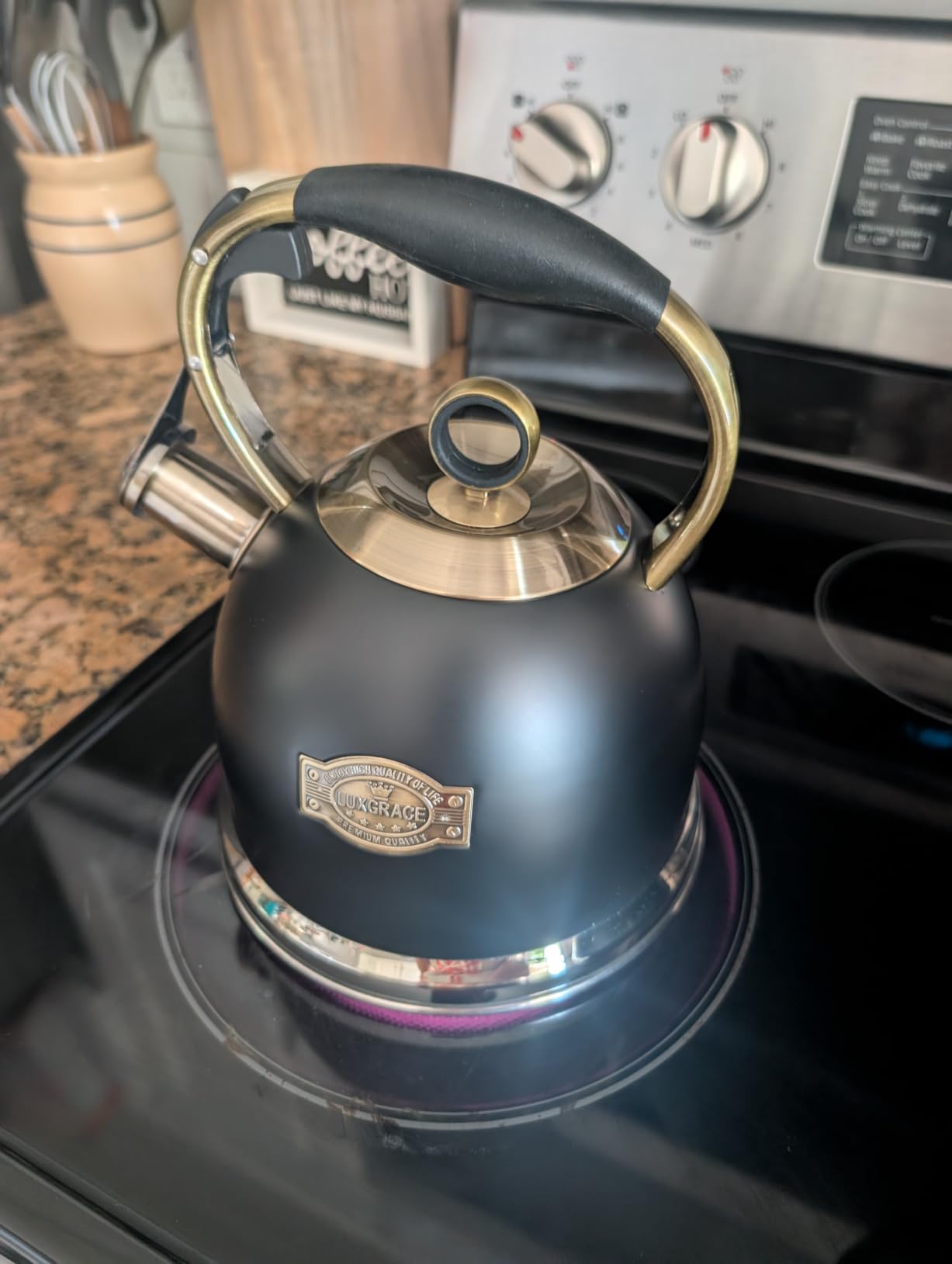 Whistling Stovetop Tea Kettle Food Grade Stainless Steel, Hot Water Fast to Boil for Stove Top-3.0Q customer photo 2