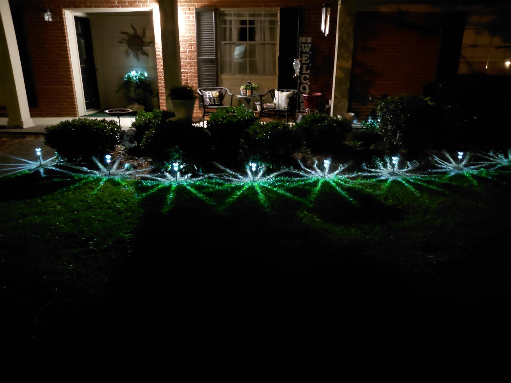 DenicMic Solar Lights Outdoor Waterproof 10 Pack Pathway Lights Cool White customer photo 1