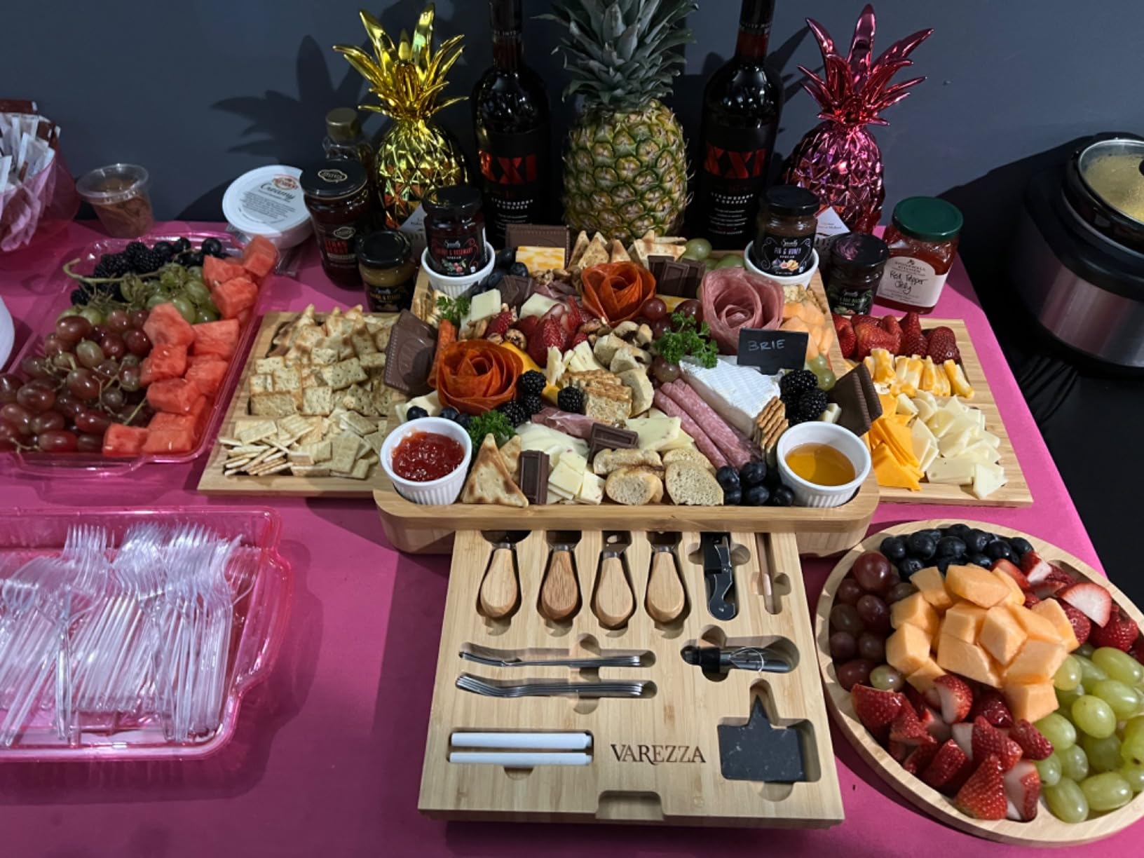 Charcuterie Boards Set – Large Bamboo Cheese Board & Platter with Charcuterie Accessories, Housewarming Gifts for New Home, Christmas, Bridal Shower, New House Gift customer photo 2